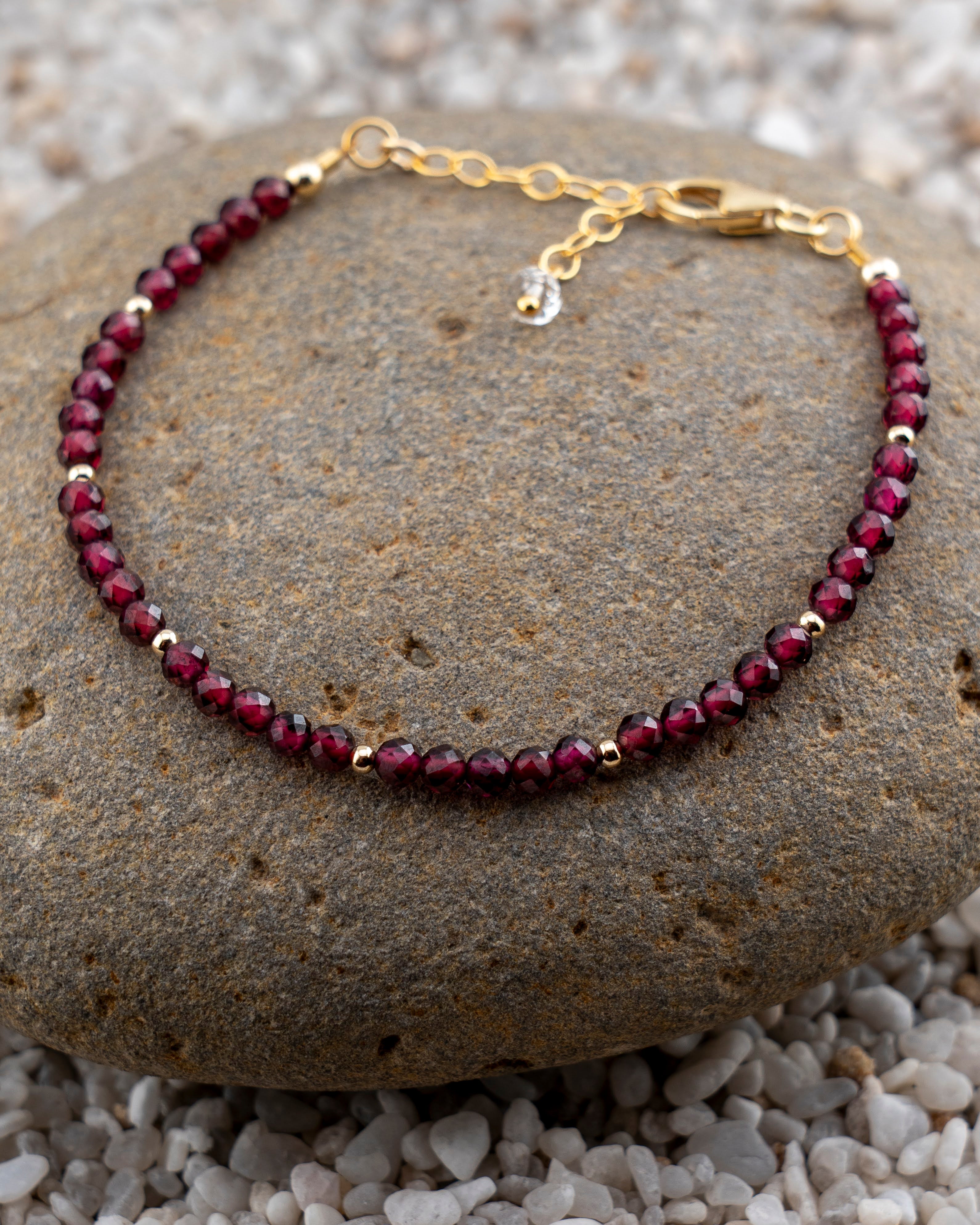 Twilight Syrah Red Garnet Bracelet