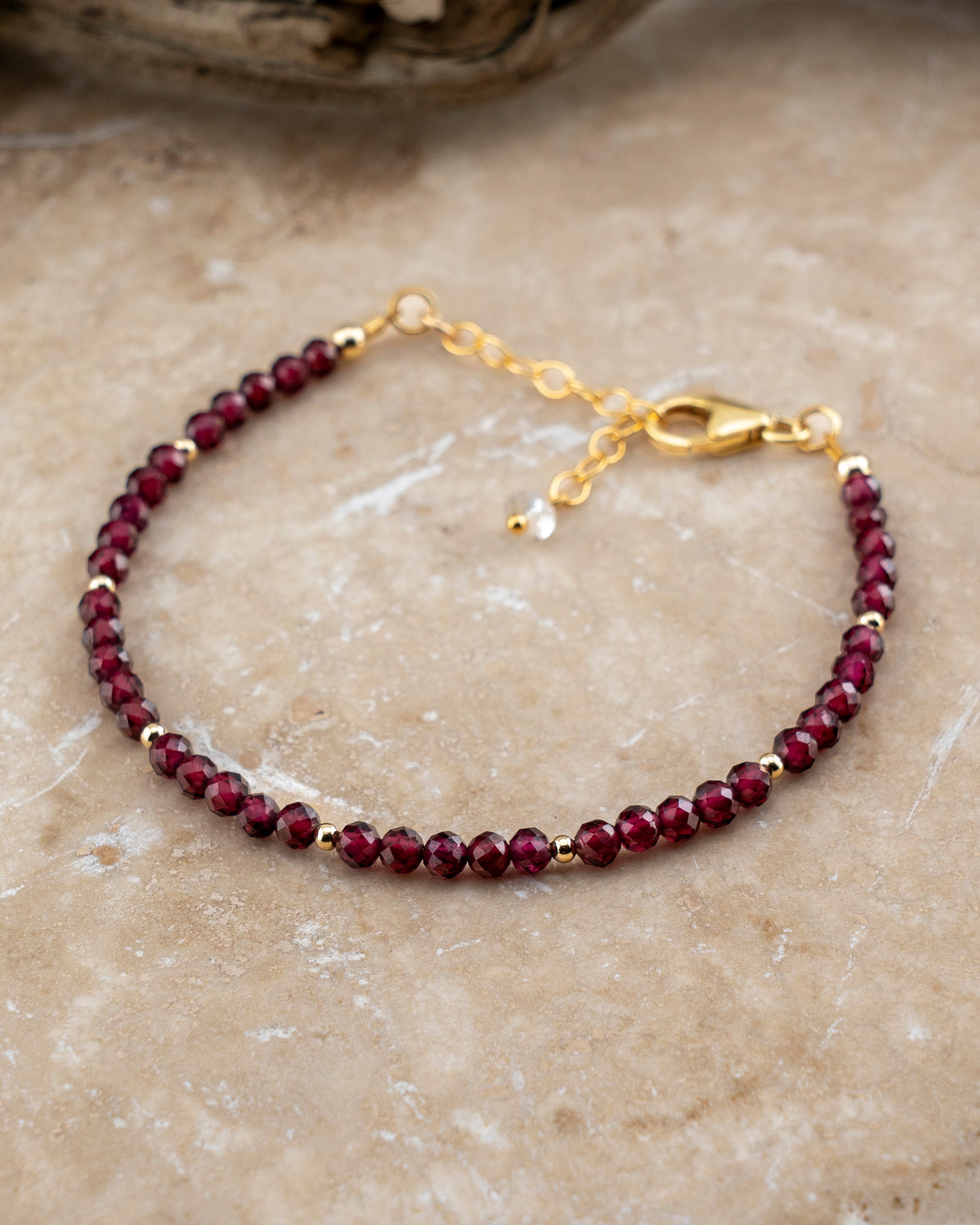 Twilight Syrah Red Garnet Bracelet
