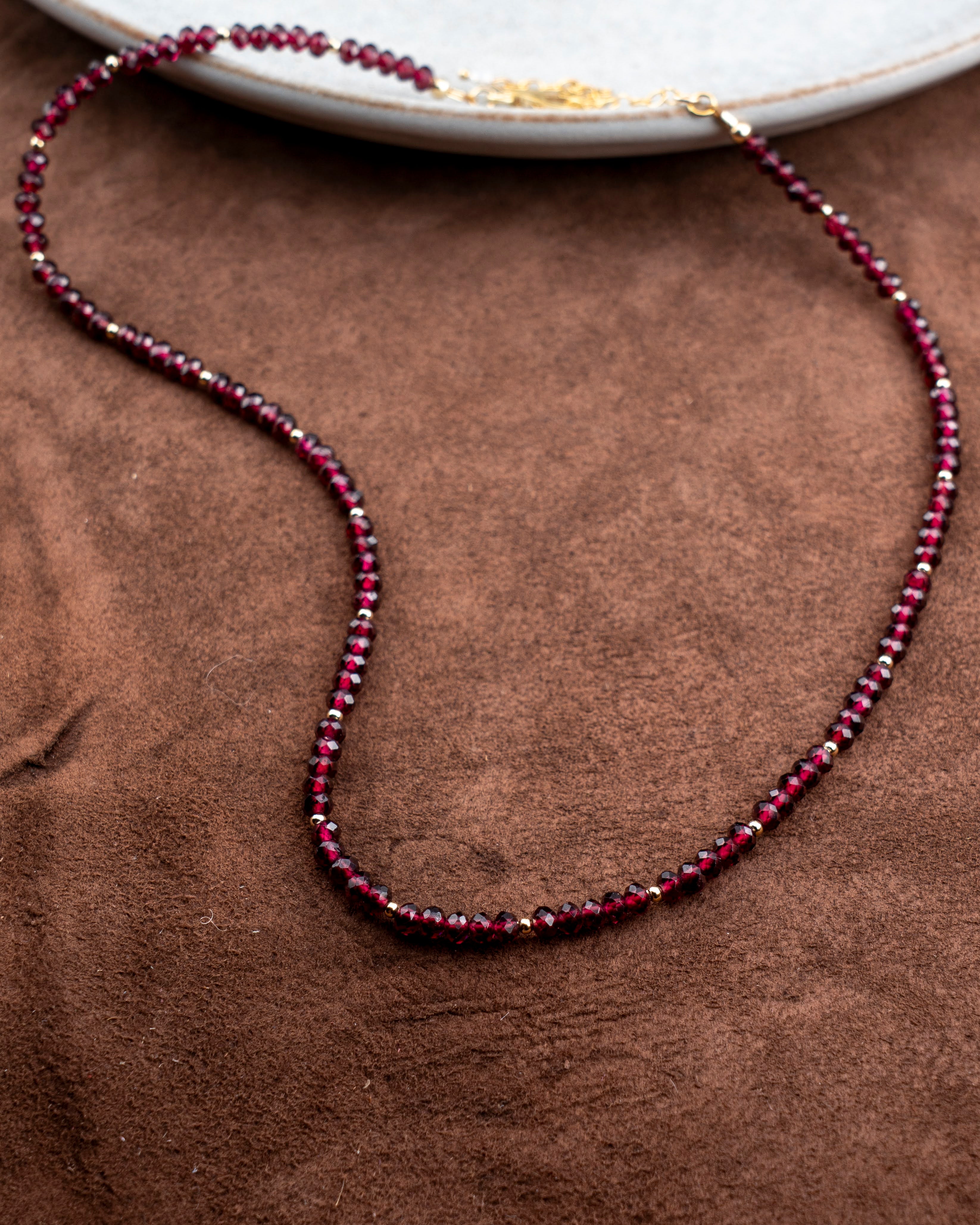 Twilight Syrah Red Garnet Necklace