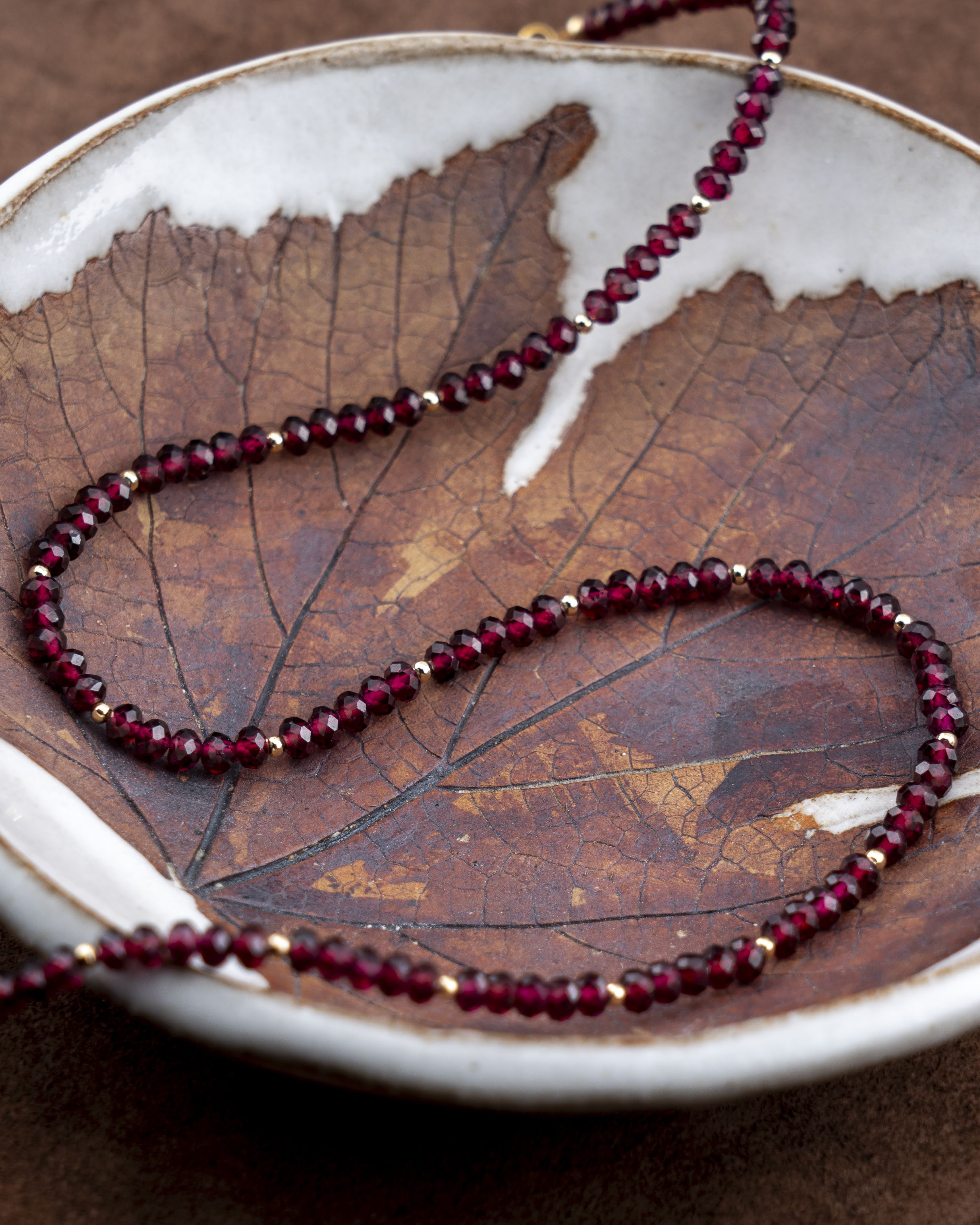 Twilight Syrah Red Garnet Necklace