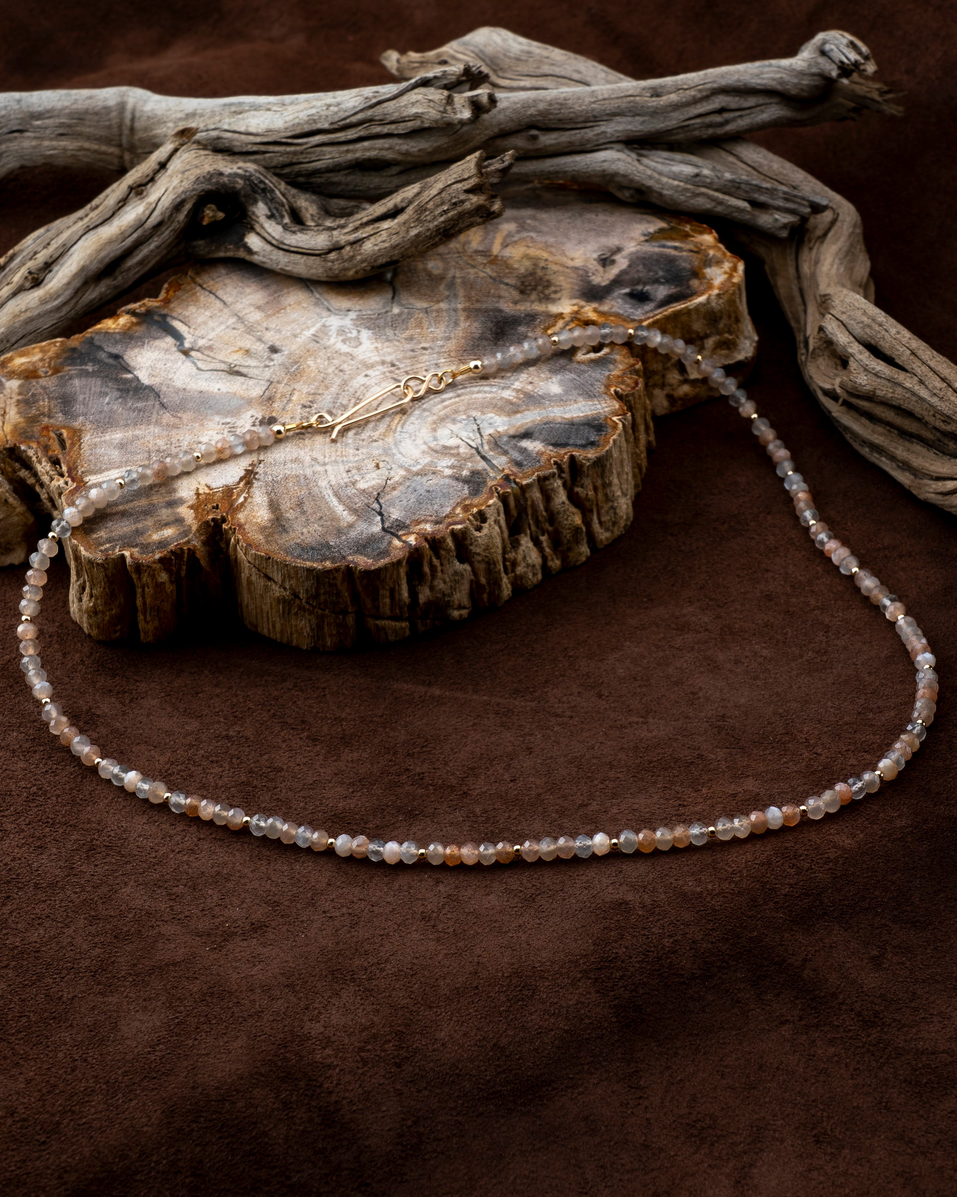 Autumn Moon Moonstone Necklace