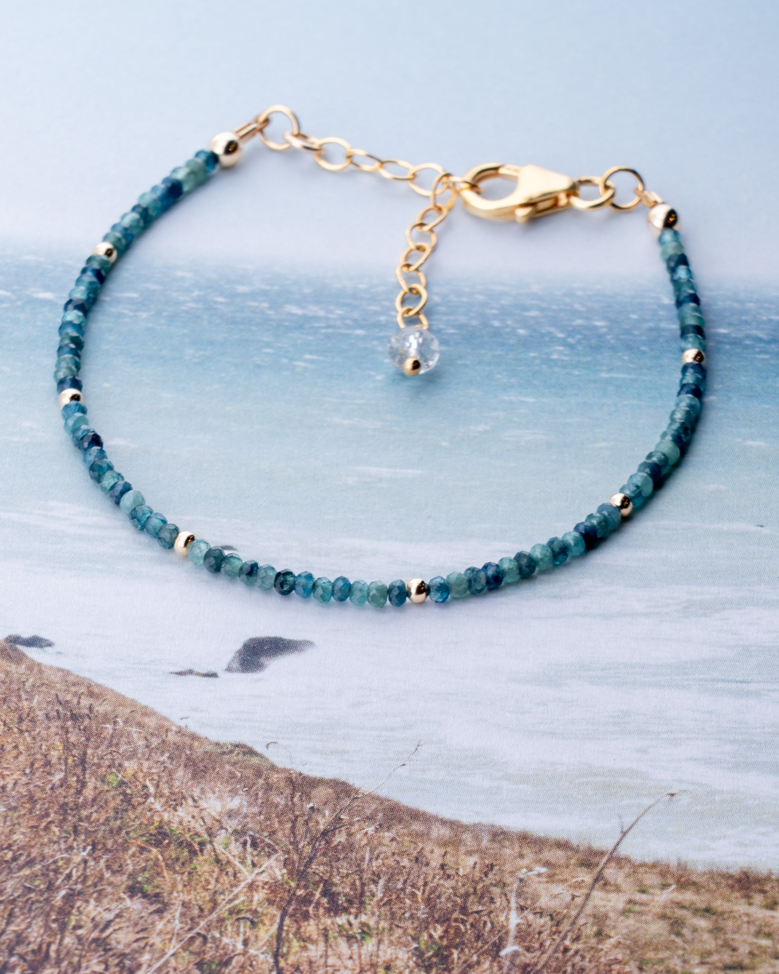Ocean Gradient Paraiba Blue Tourmaline Bracelet
