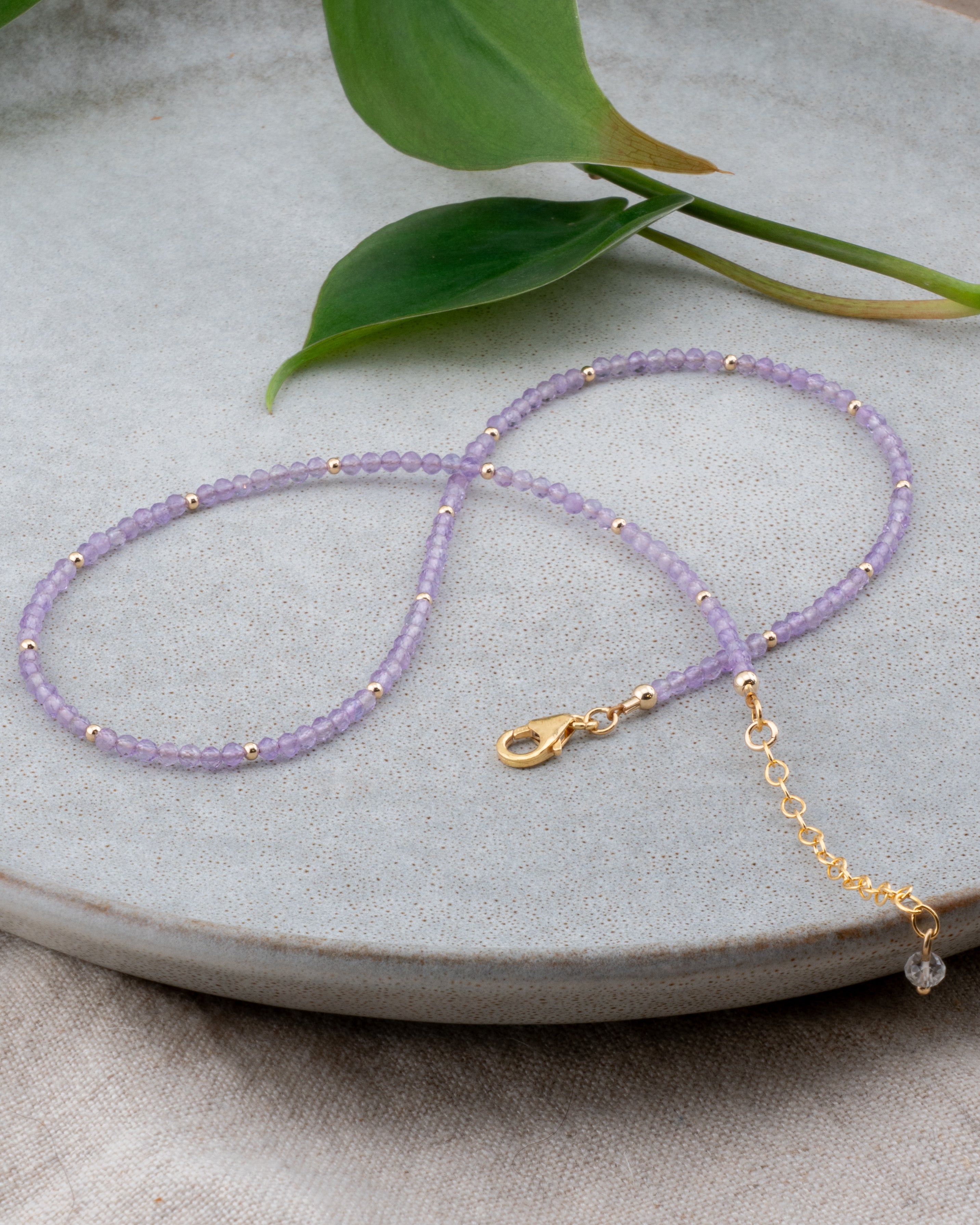 Misty Meadow Lilac Amethyst Necklace