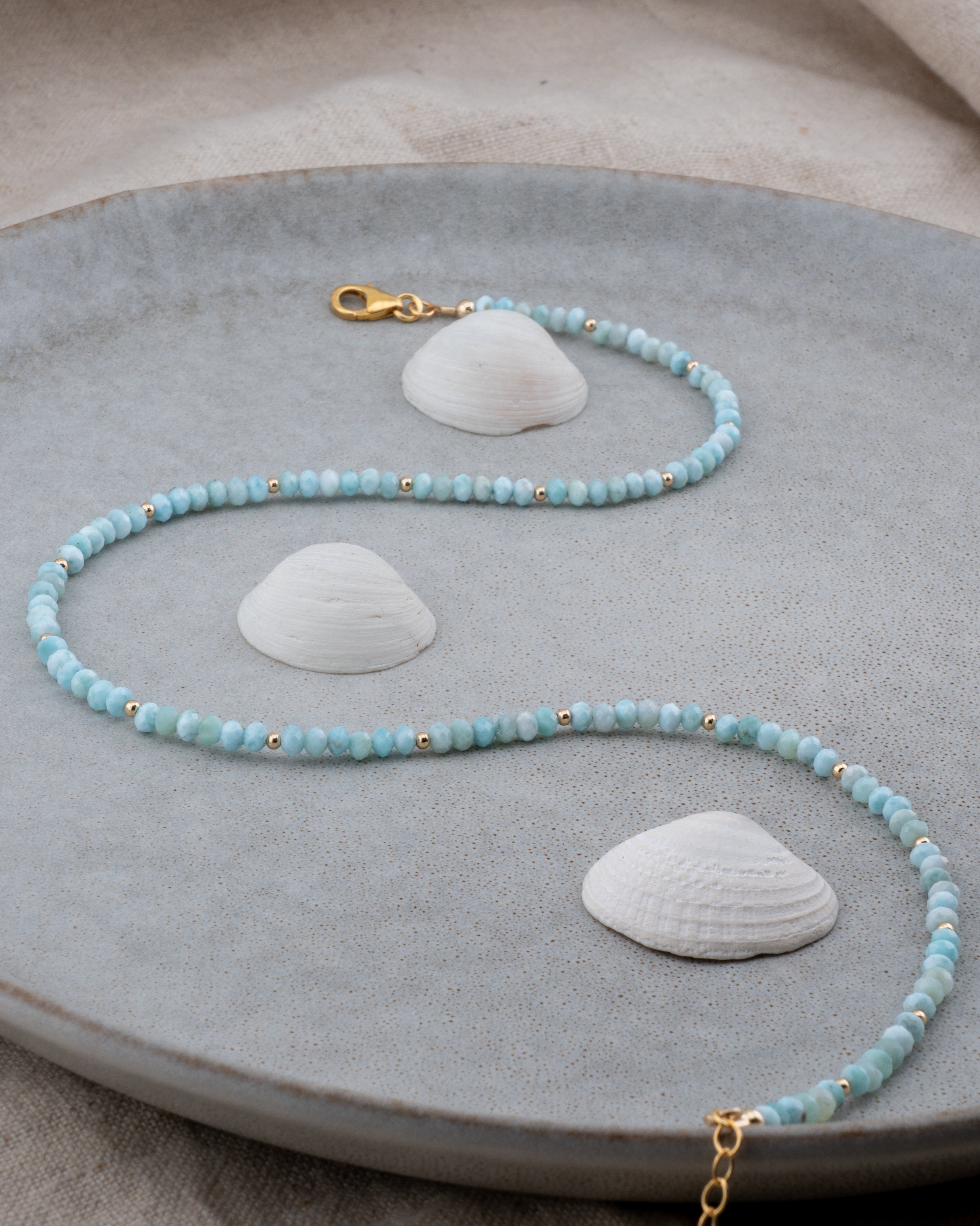 Tidal Reverie Larimar Necklace