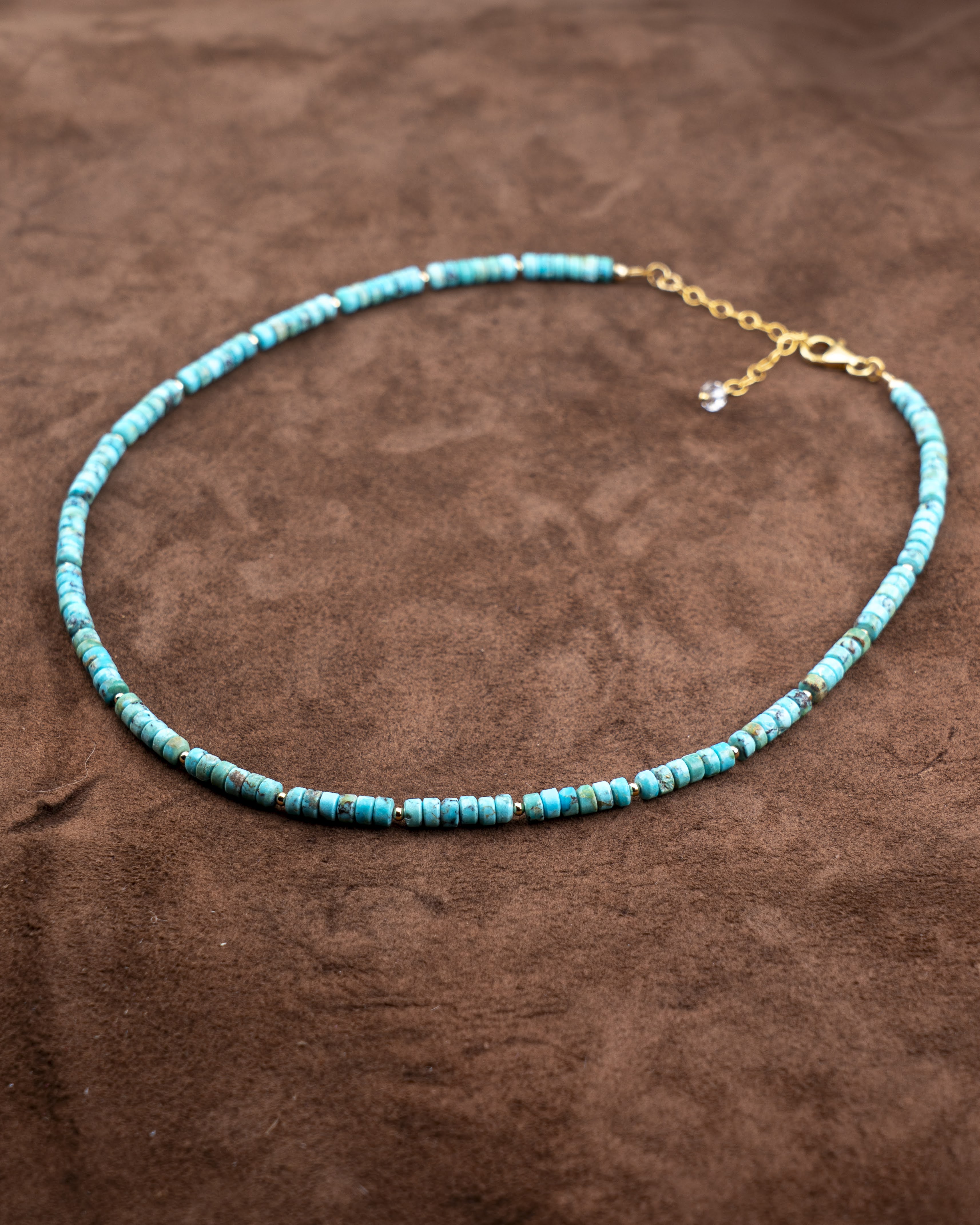 Azure Mesa Turquoise Heishi Necklace