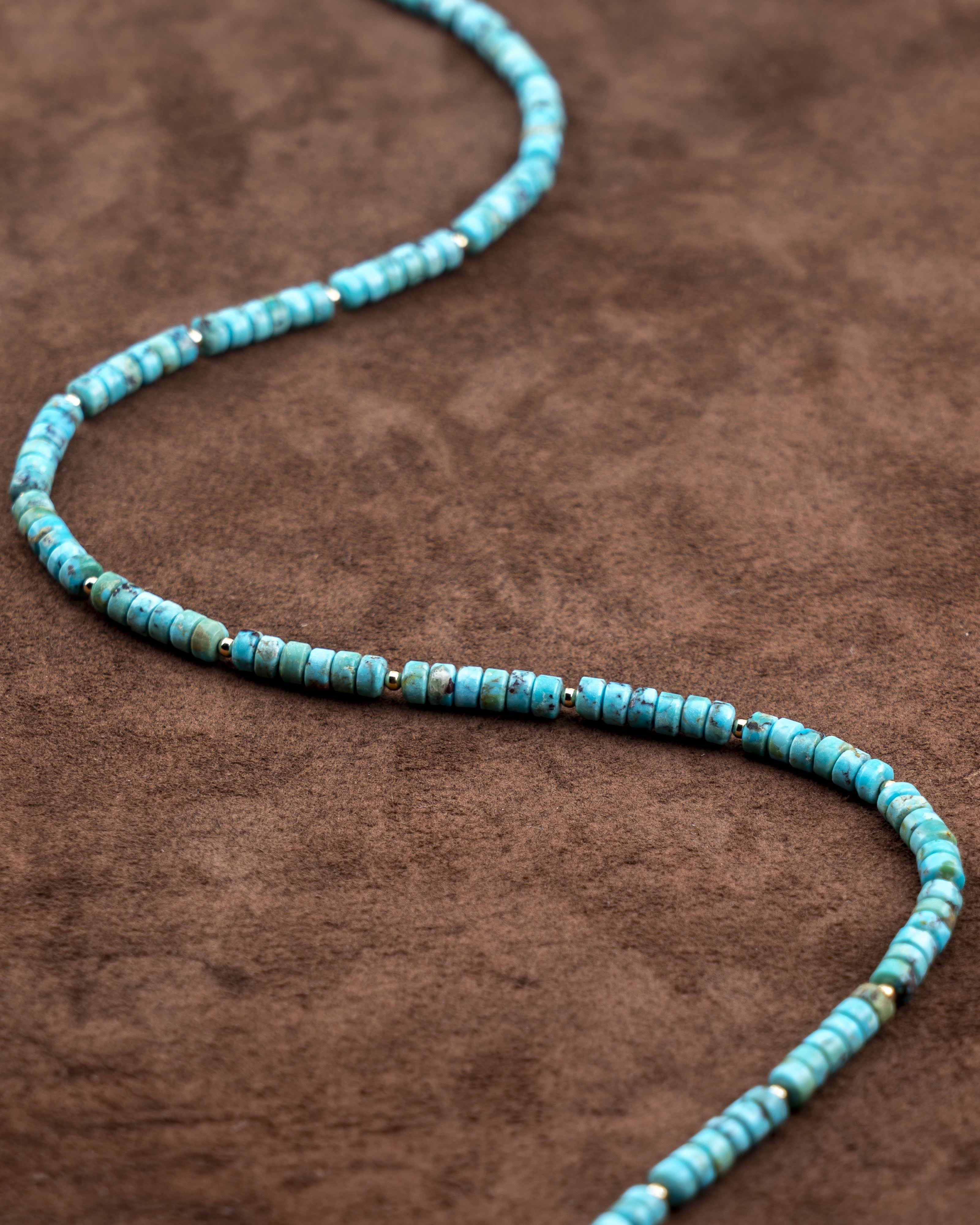 Azure Mesa Turquoise Heishi Necklace