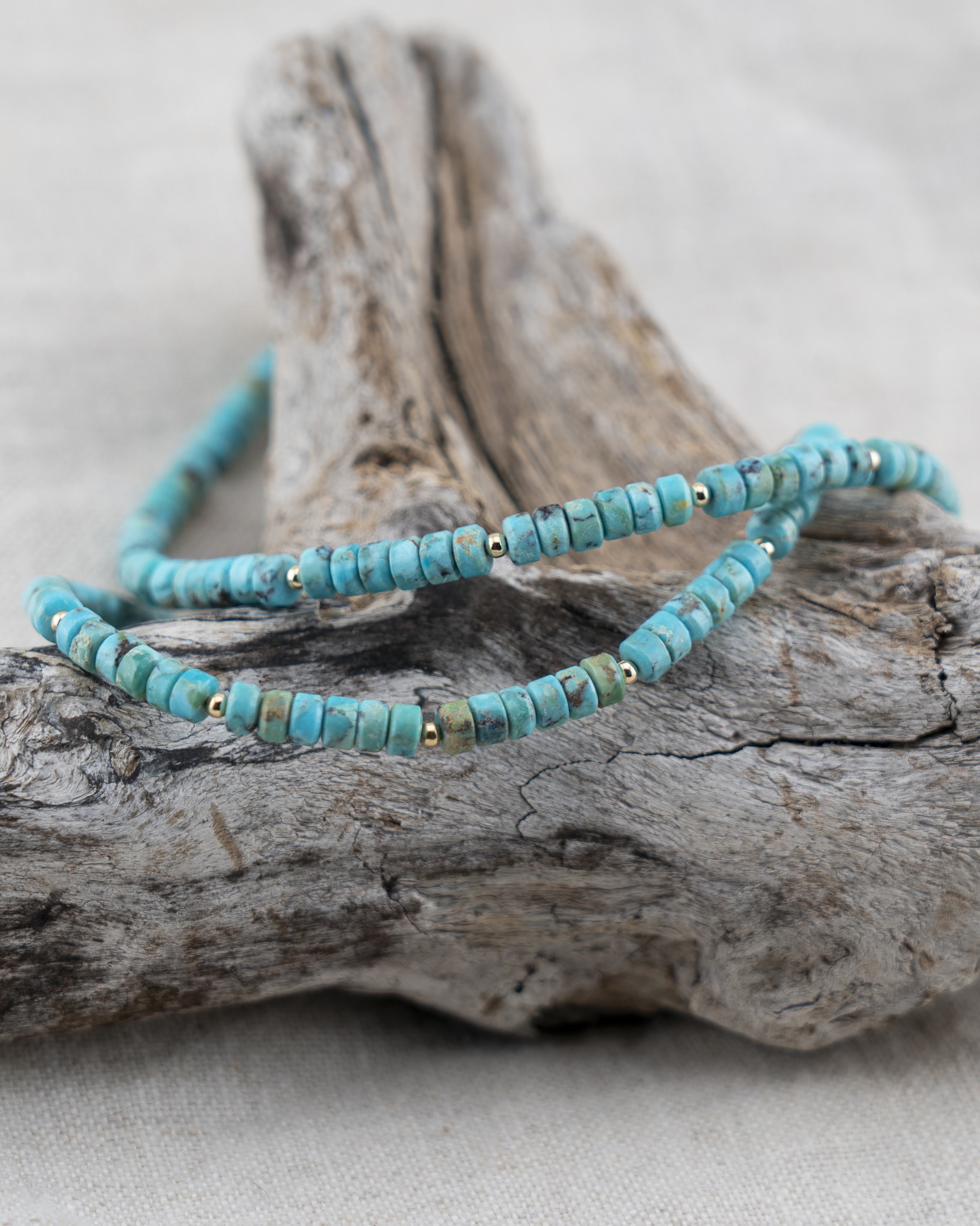 Azure Mesa Turquoise Heishi Necklace