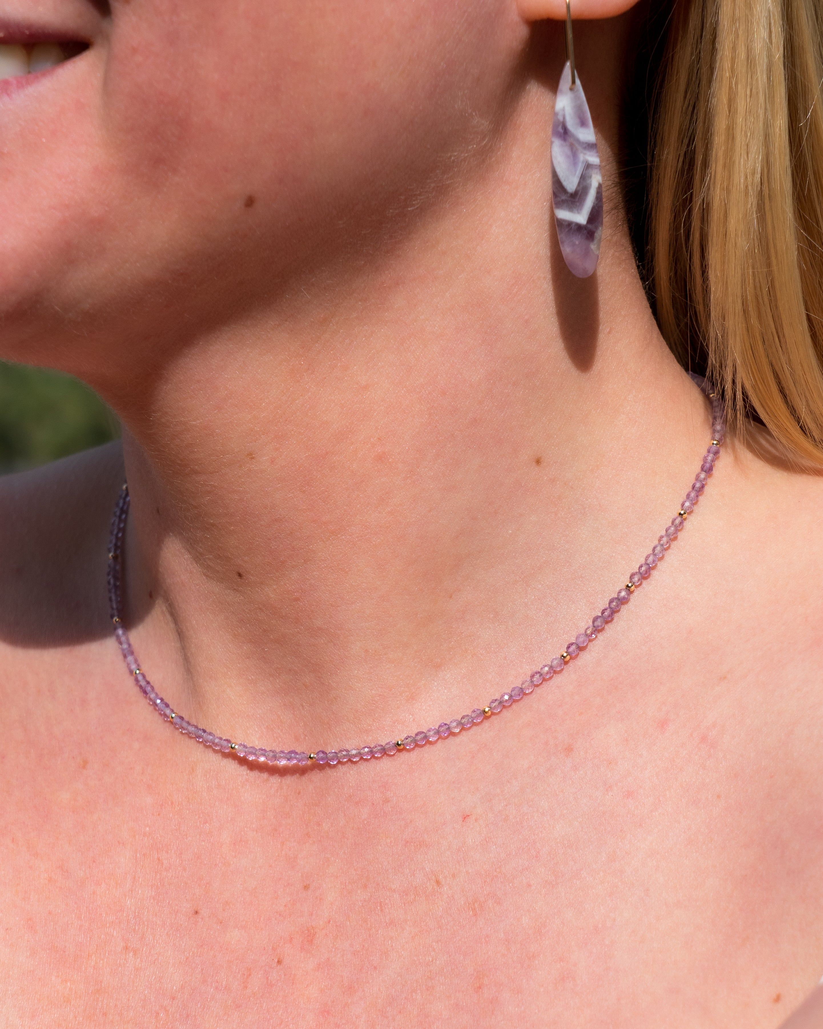 Misty Meadow Lilac Amethyst Necklace
