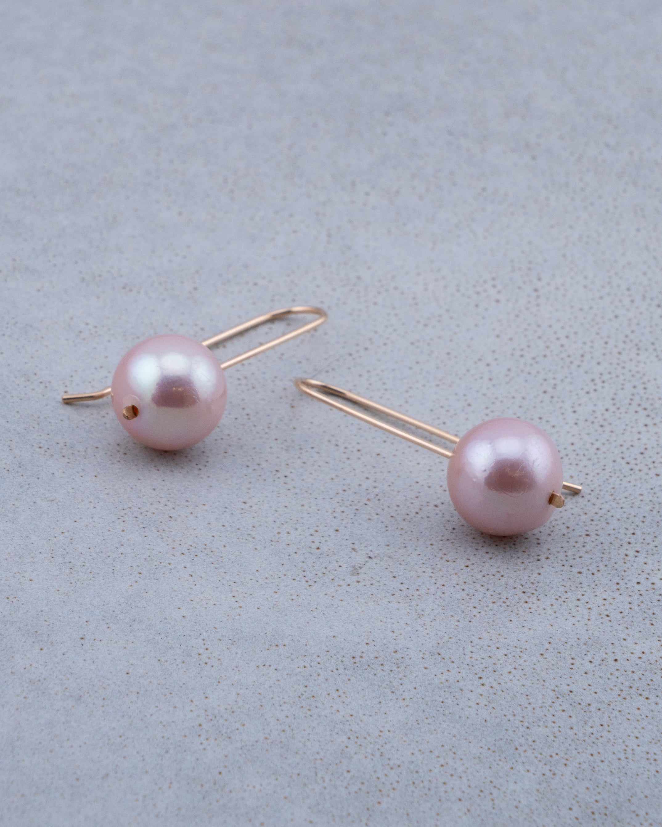 Pastel Dawn Pink Edison Pearl Earrings