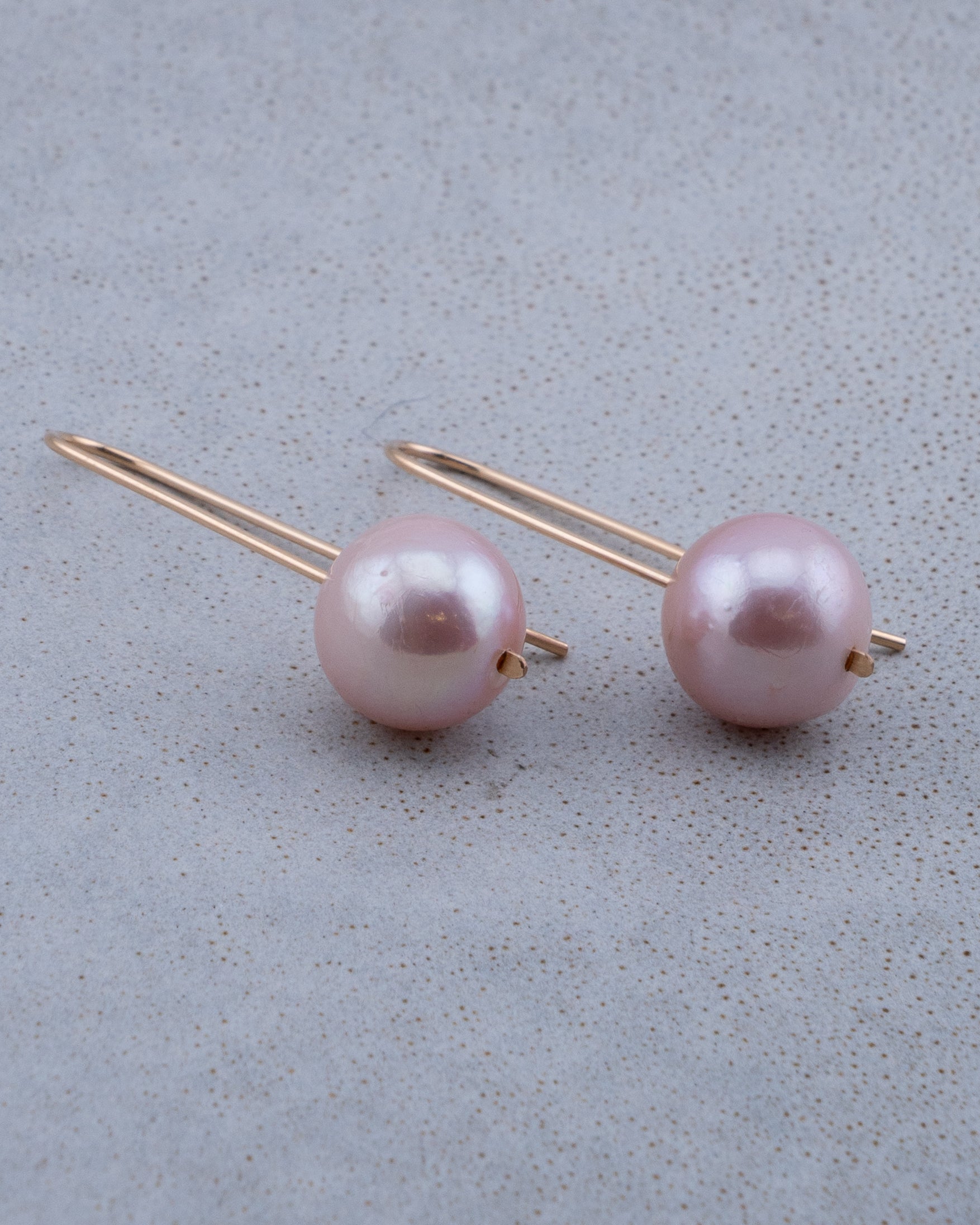 Pastel Dawn Pink Edison Pearl Earrings