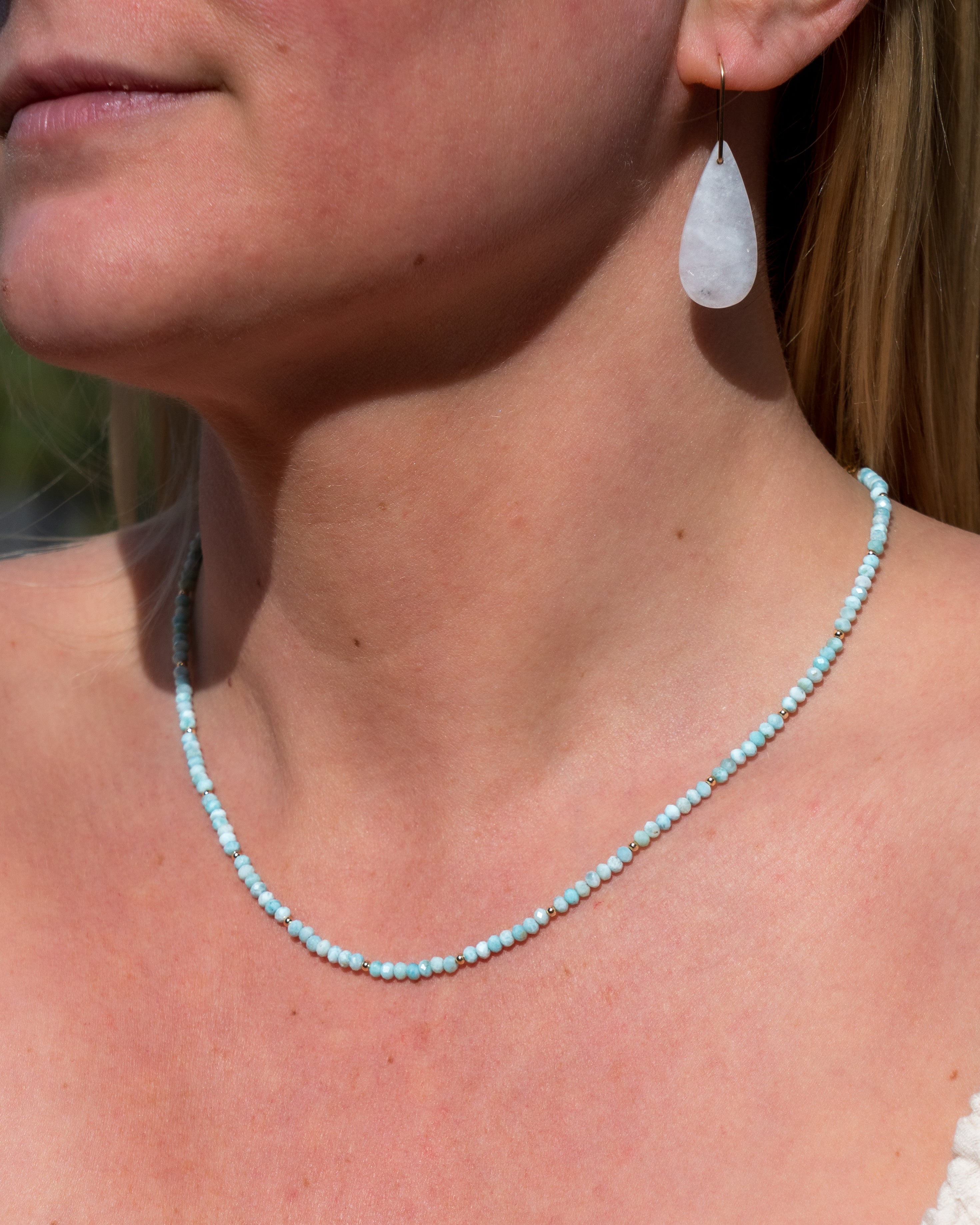 Tidal Reverie Larimar Necklace