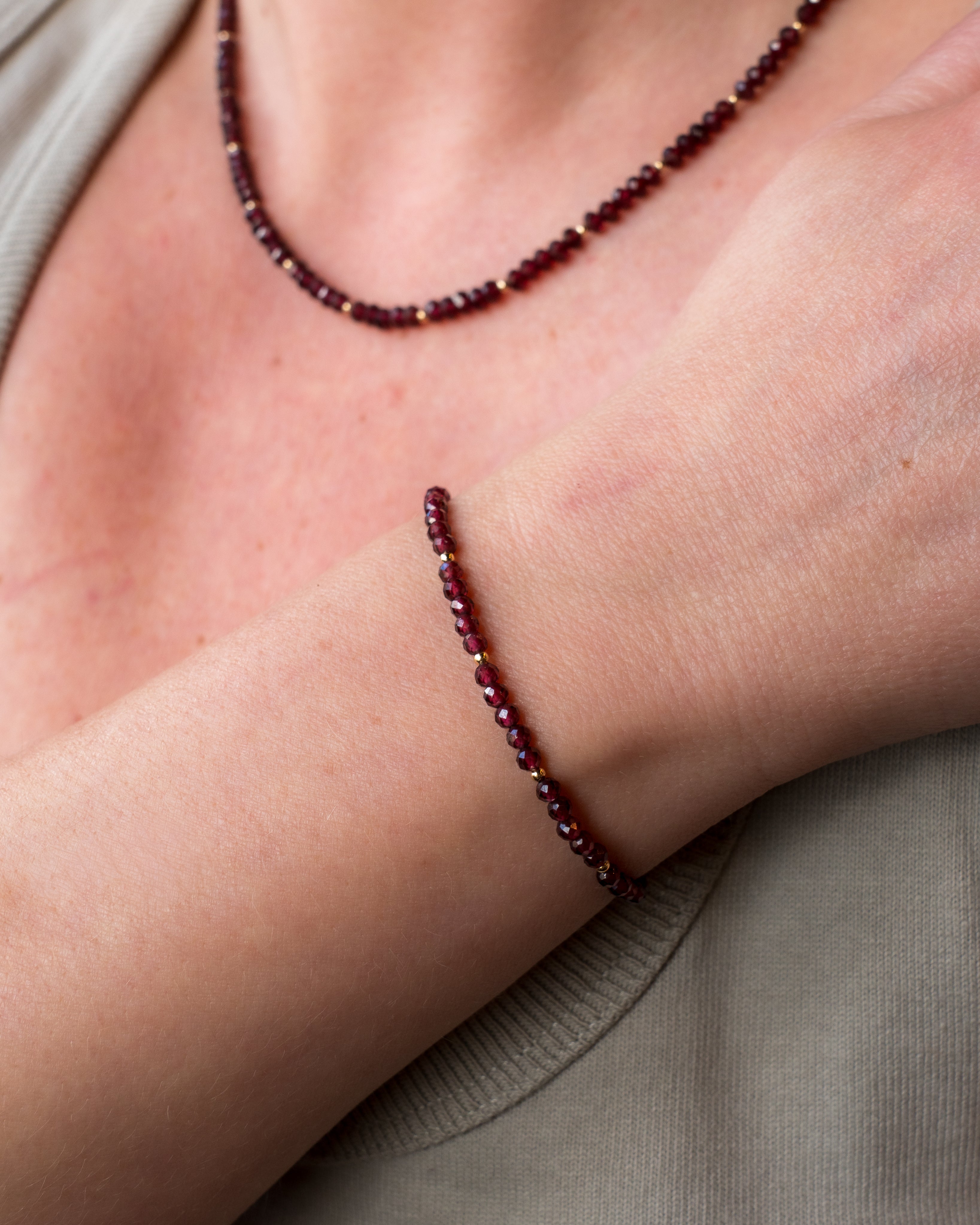 Twilight Syrah Red Garnet Bracelet