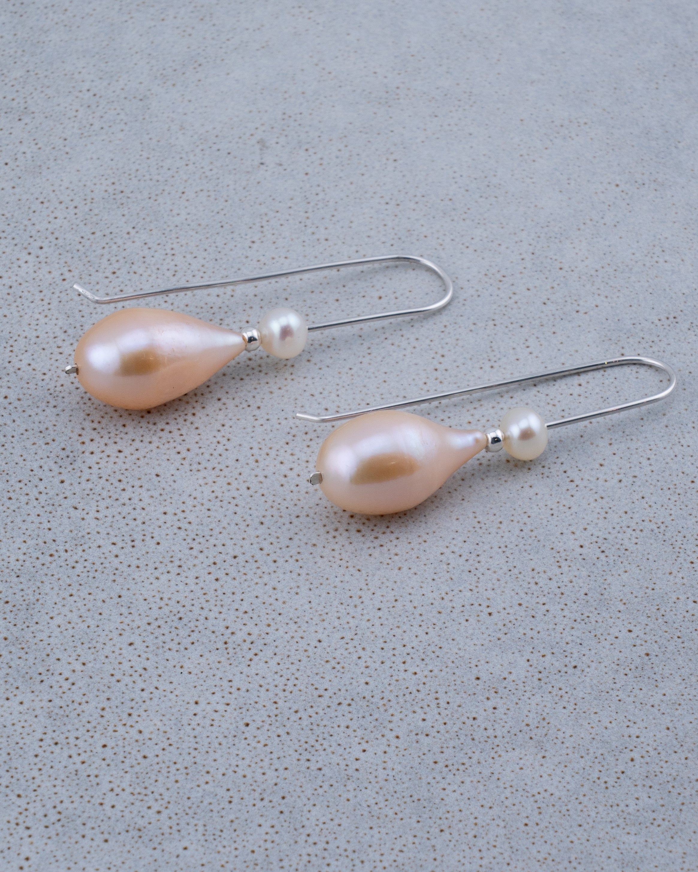Warm Rain Pearl Earrings