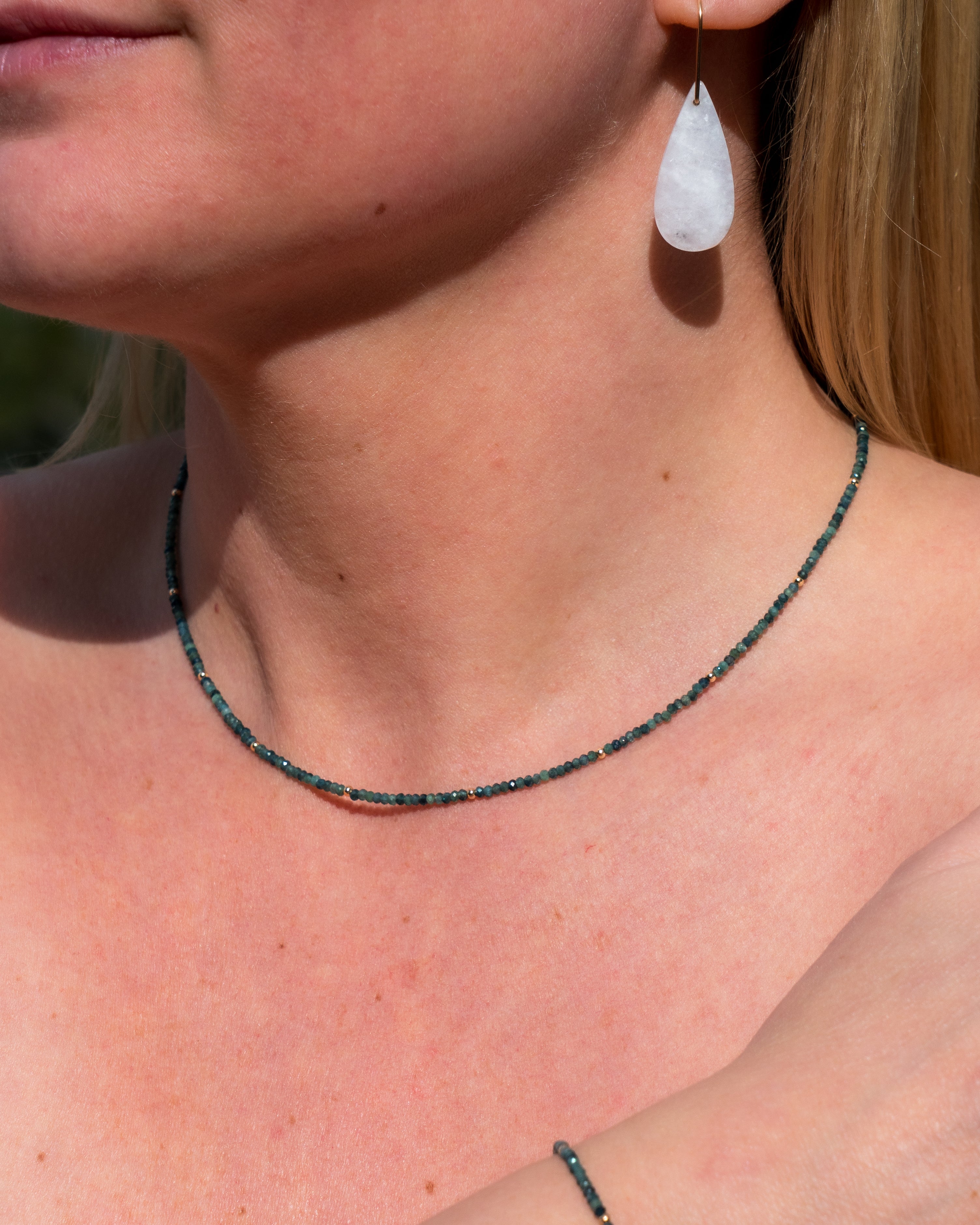 Ocean Gradient Paraiba Blue Tourmaline Necklace