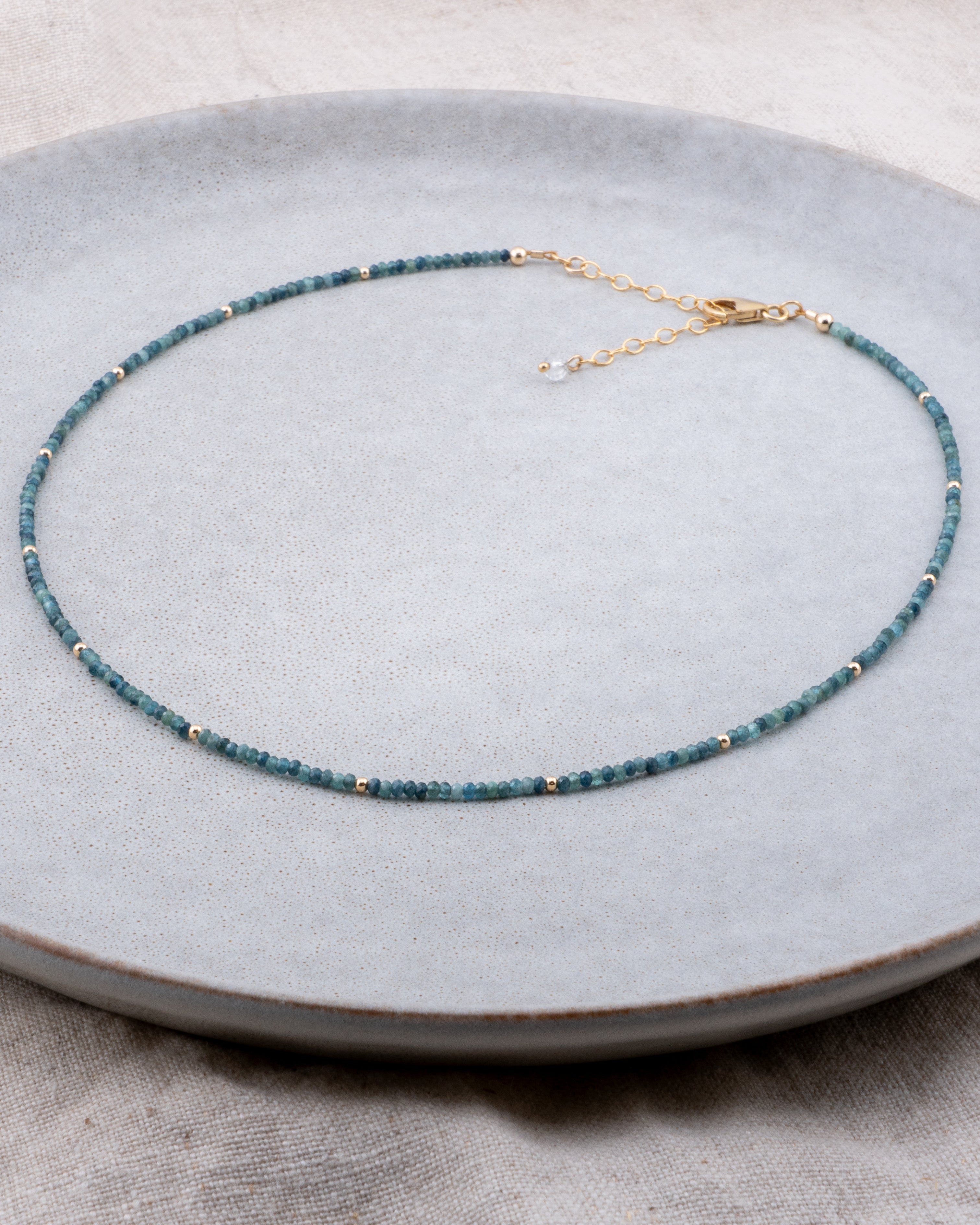 Ocean Gradient Paraiba Blue Tourmaline Necklace