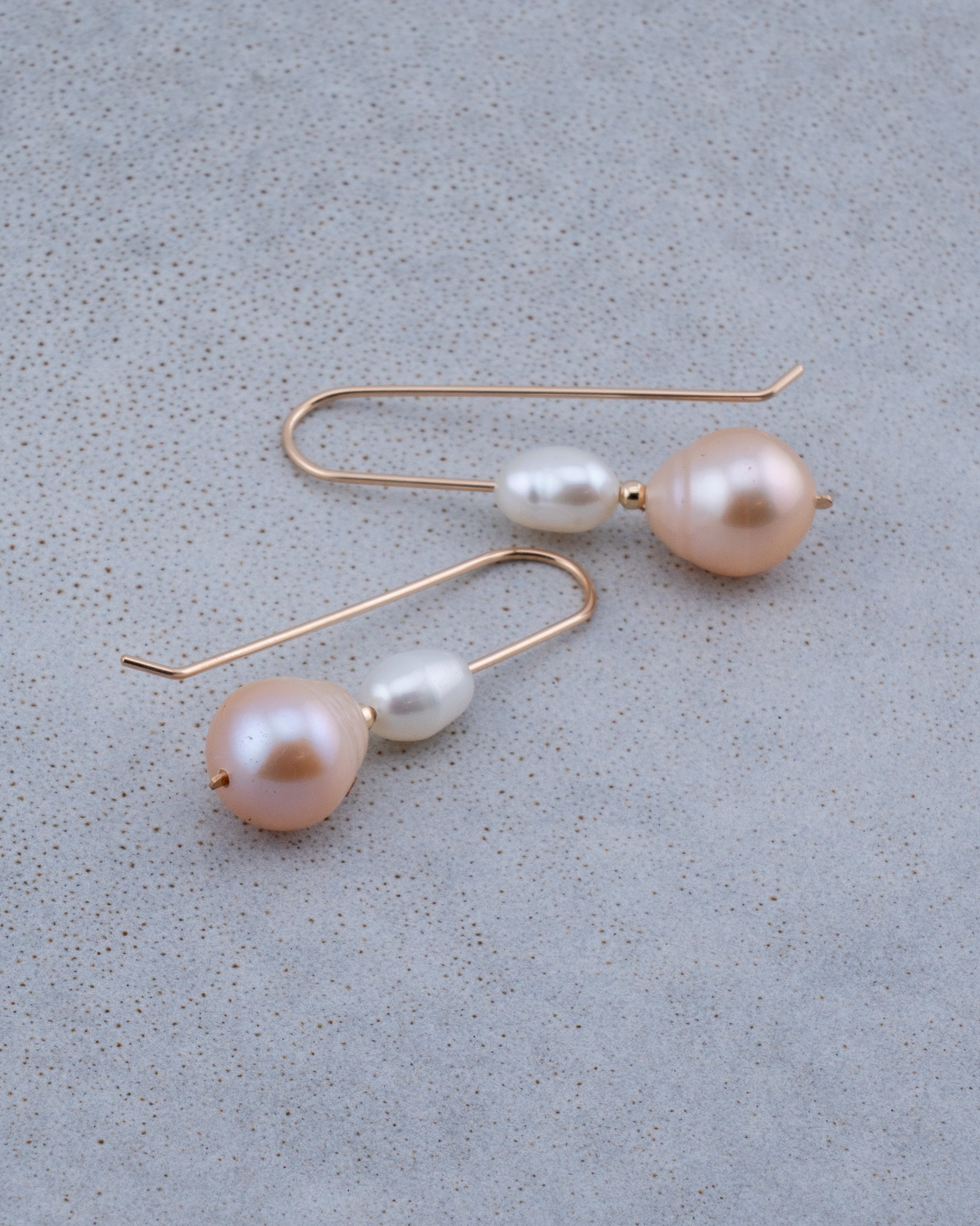 Peach Cove Pearl Earrings