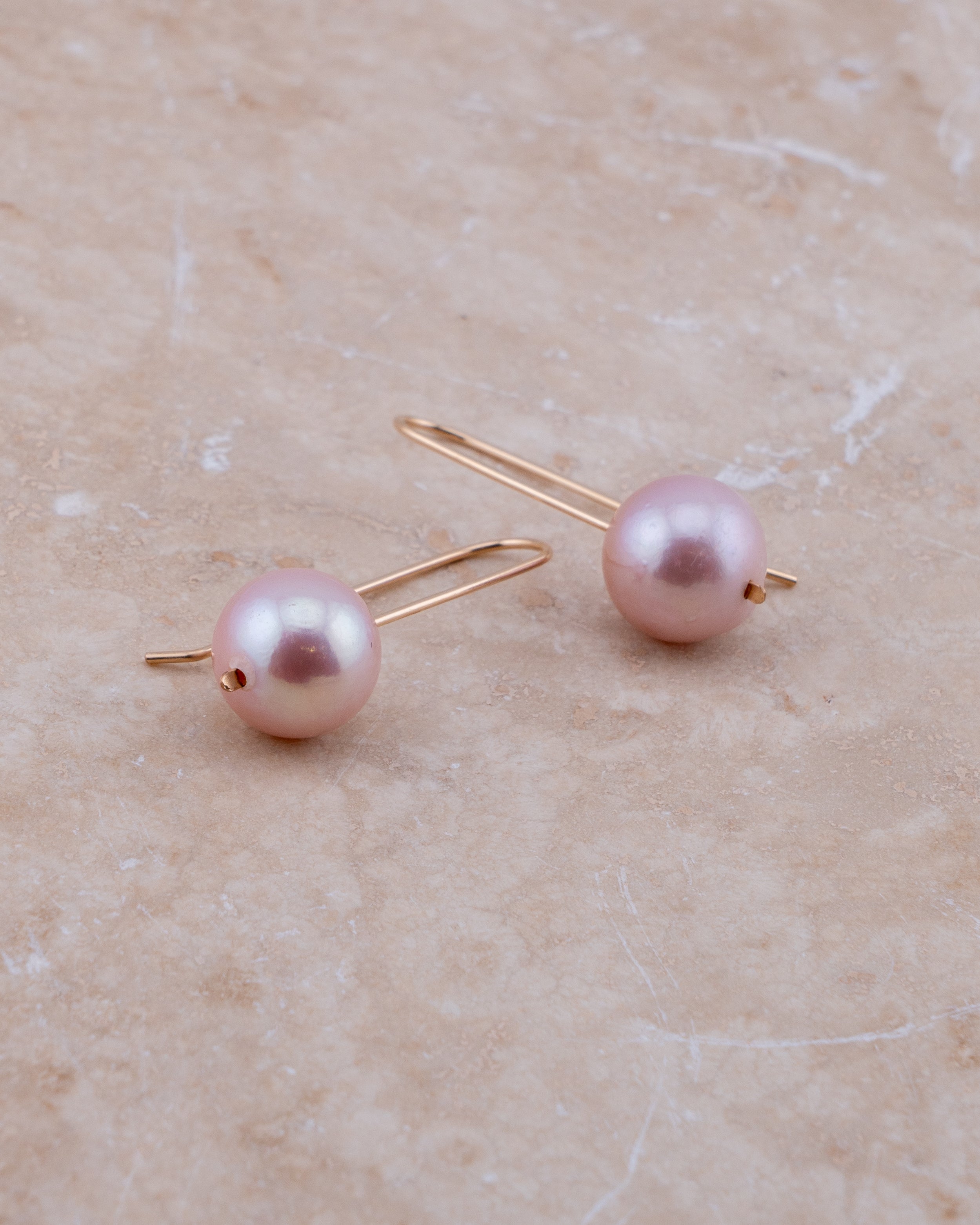 Pastel Dawn Pink Edison Pearl Earrings