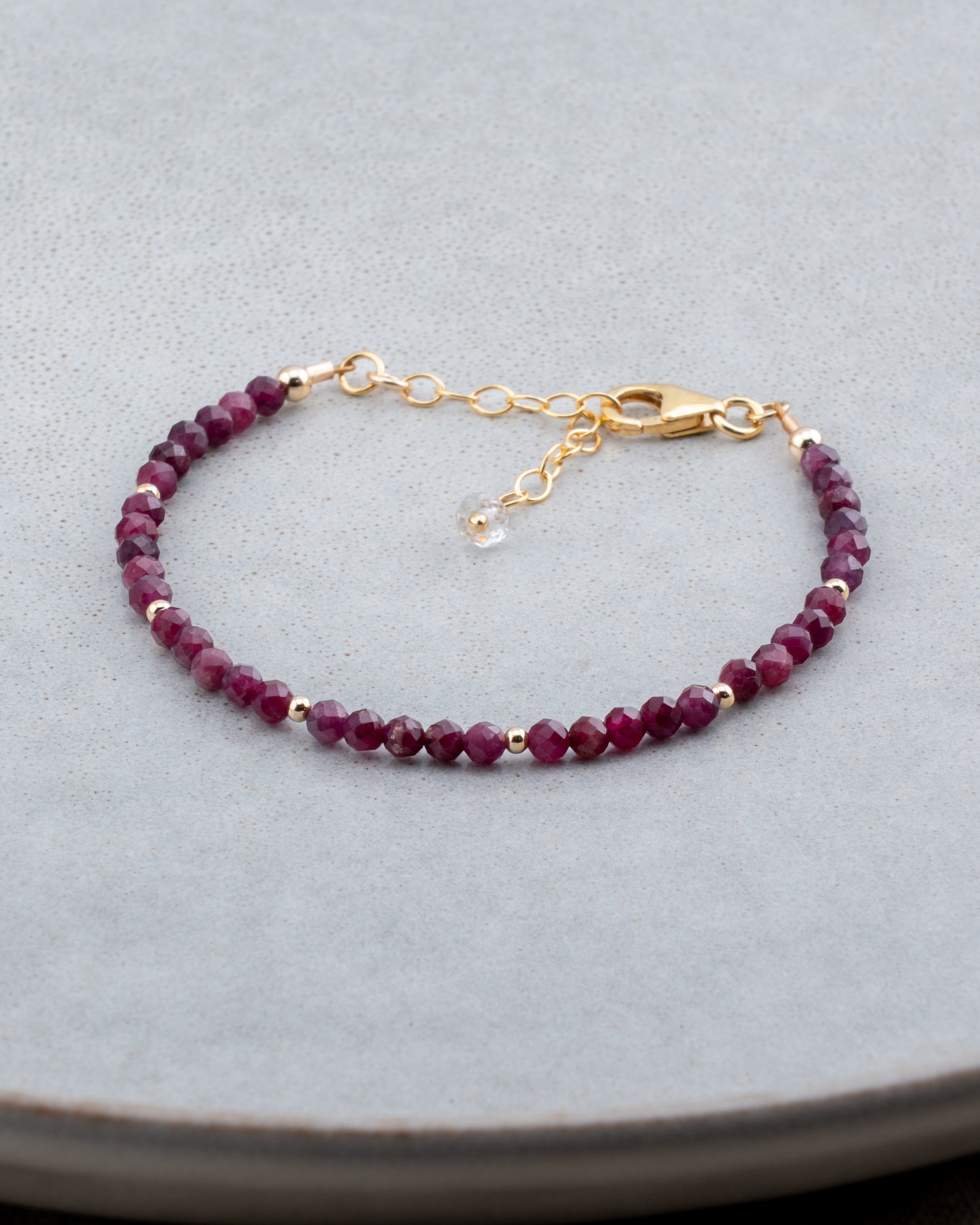 Velvet Twilight Rubellite Tourmaline Bracelet