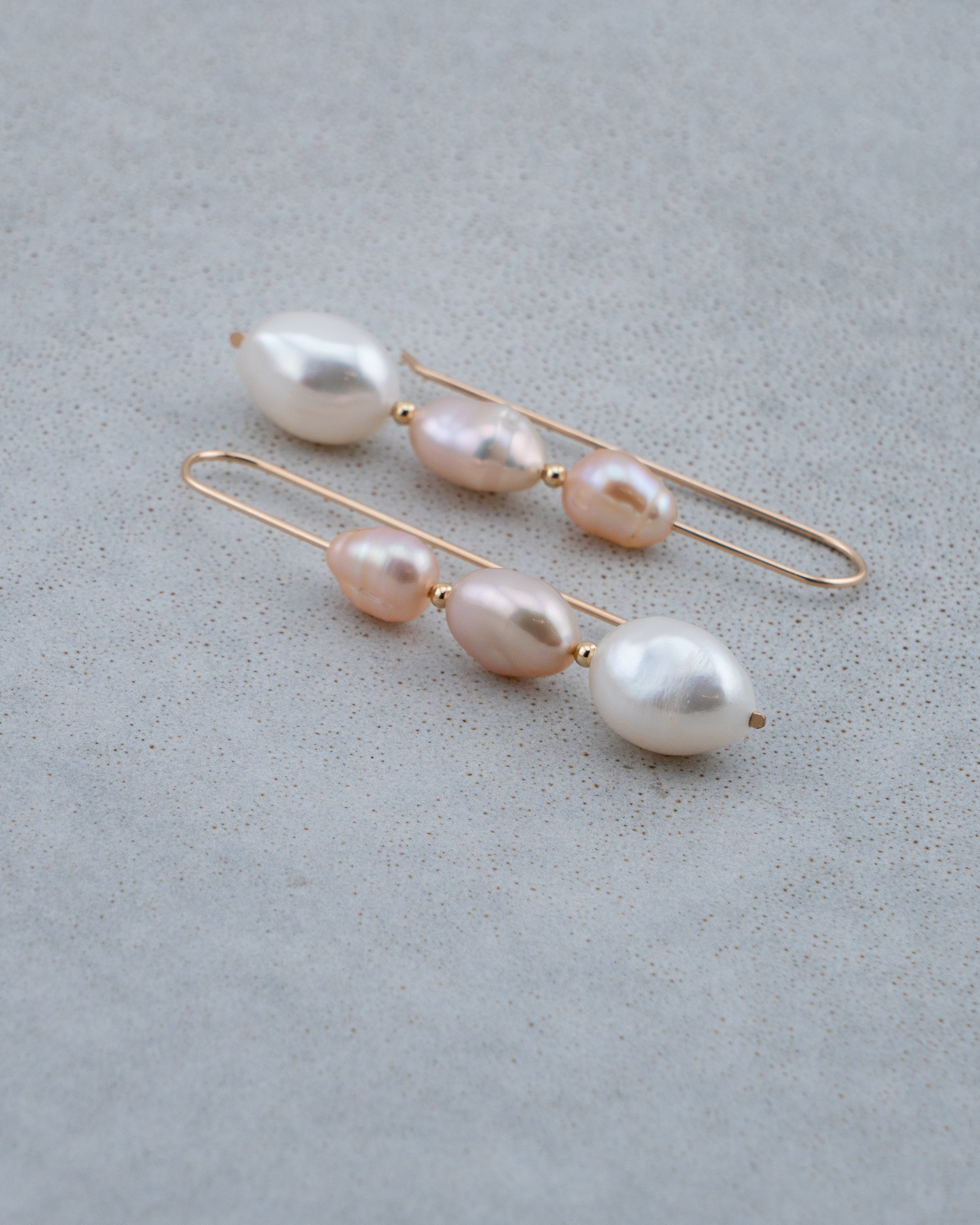Three Tides Pearl Earrings