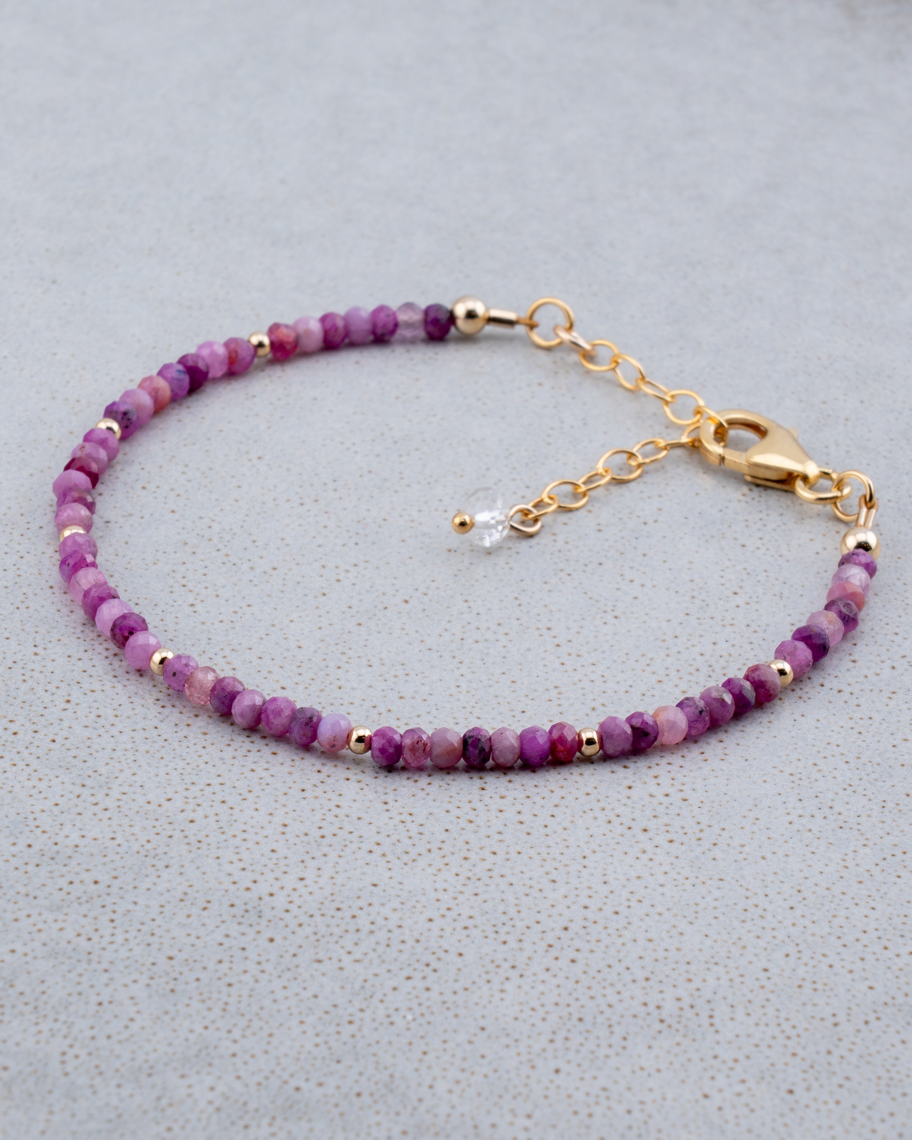 Desert Bloom Pink Ruby Bracelet