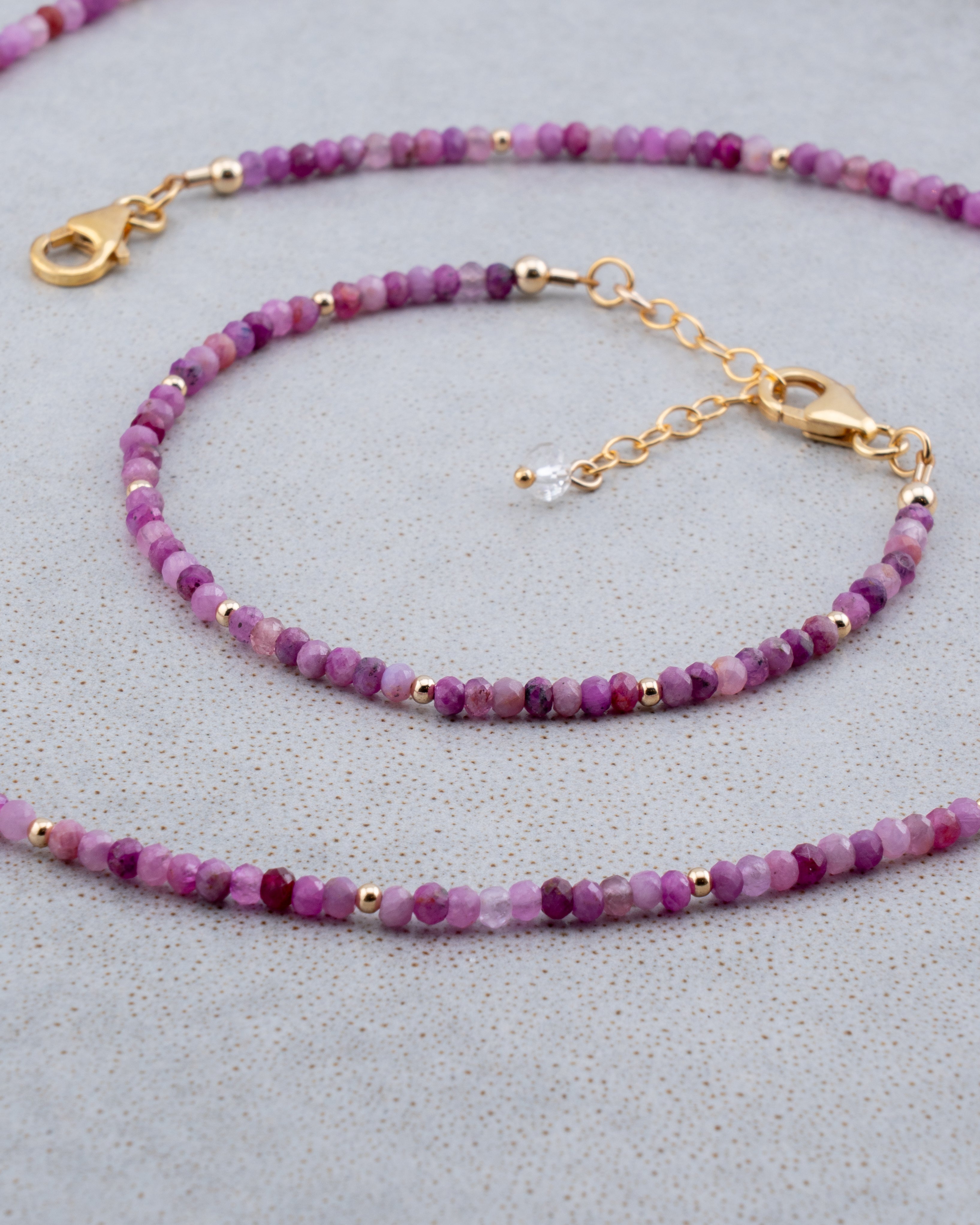 Desert Bloom Pink Ruby Bracelet