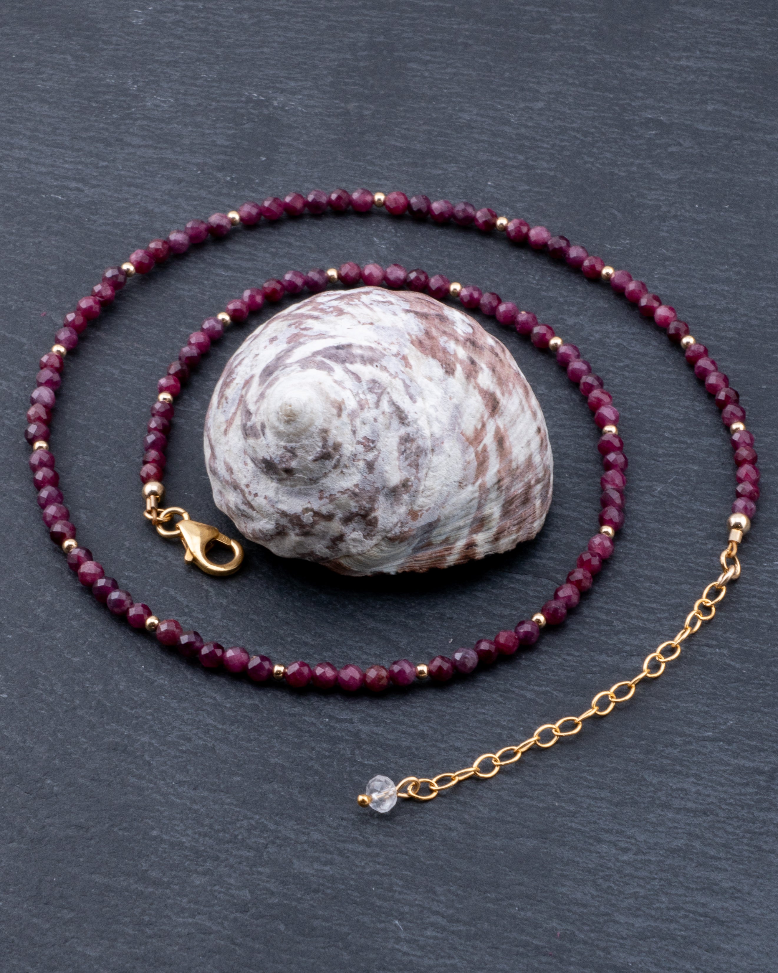 Velvet Twilight Rubellite Tourmaline Necklace