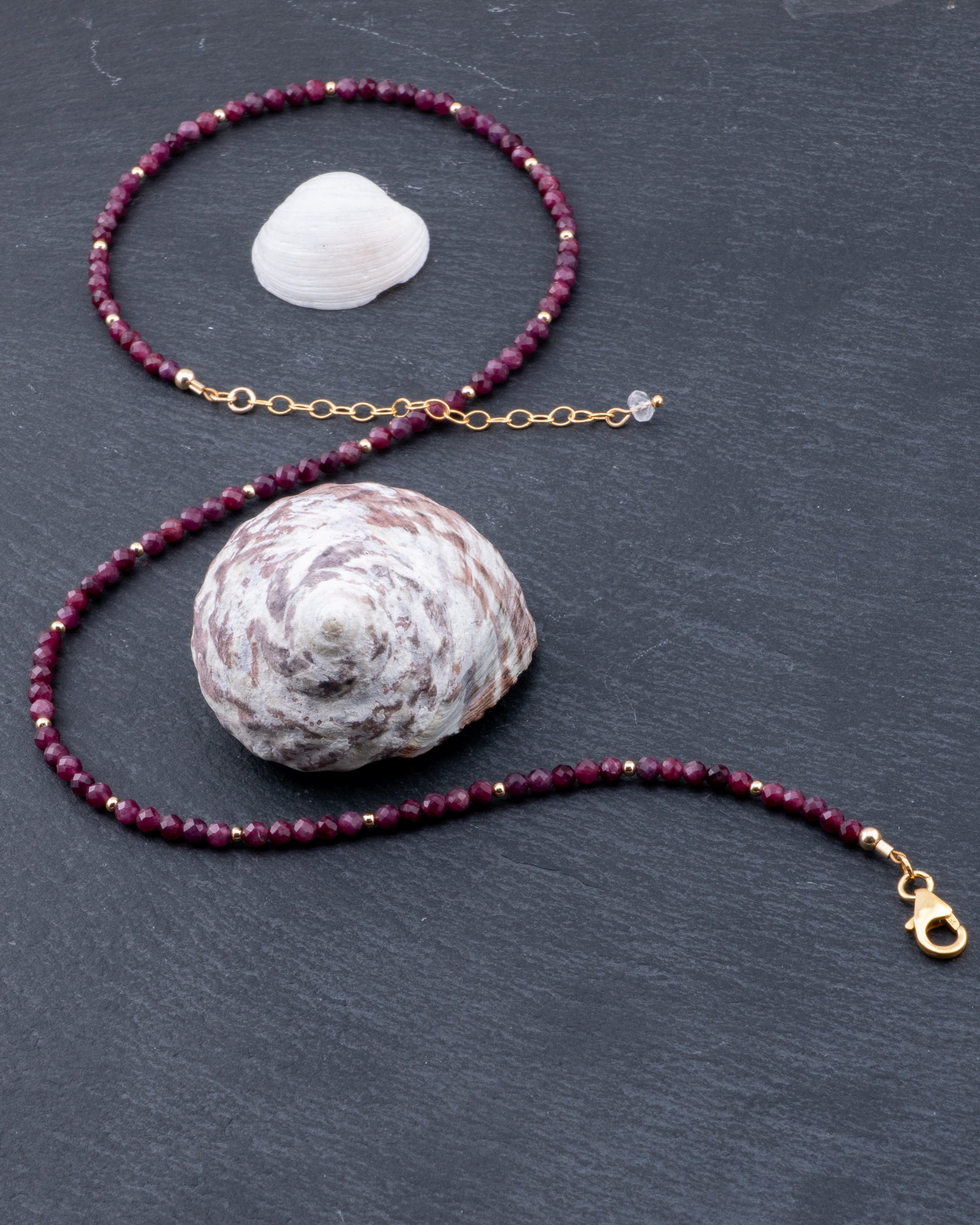 Velvet Twilight Rubellite Tourmaline Necklace