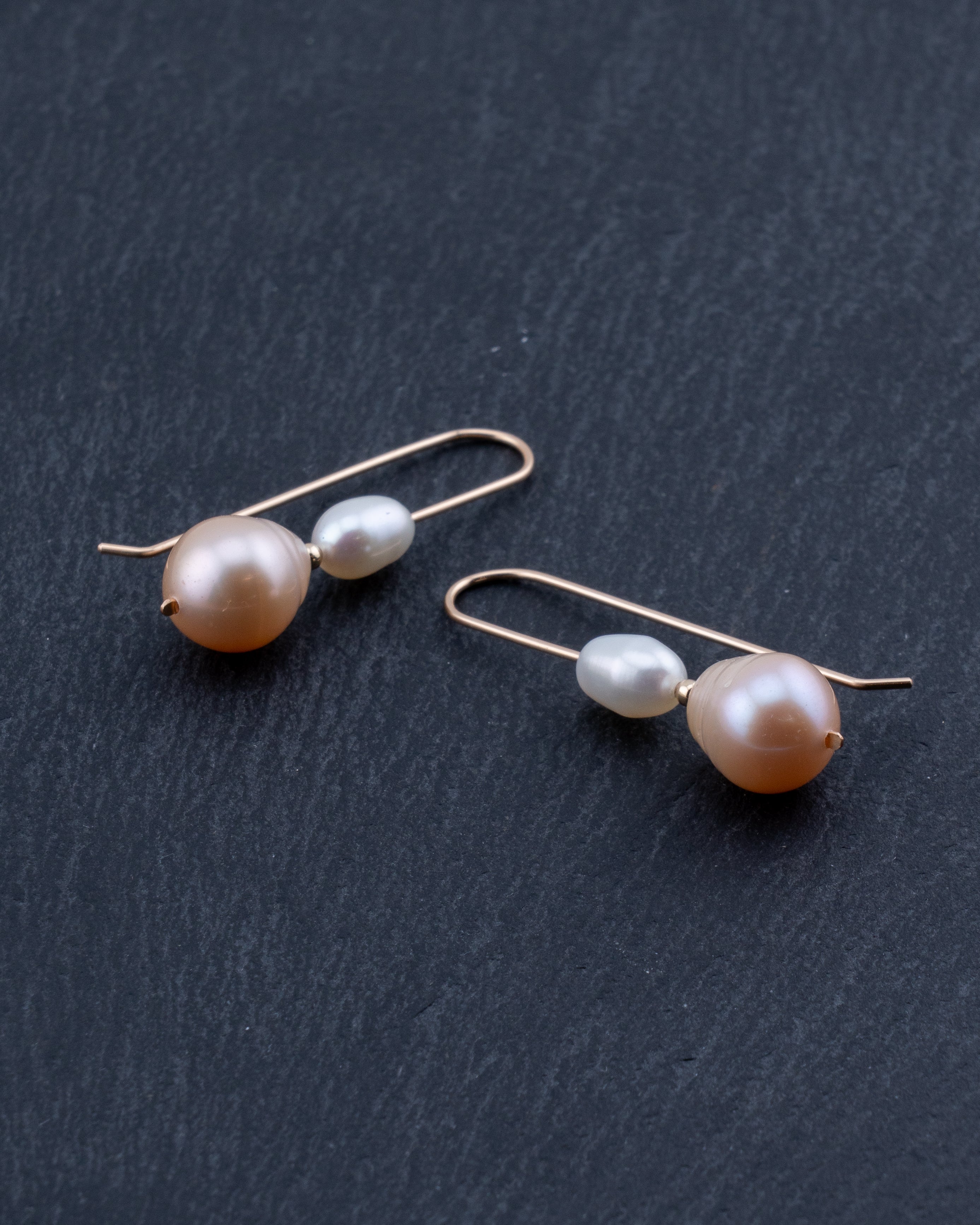 Peach Cove Pearl Earrings