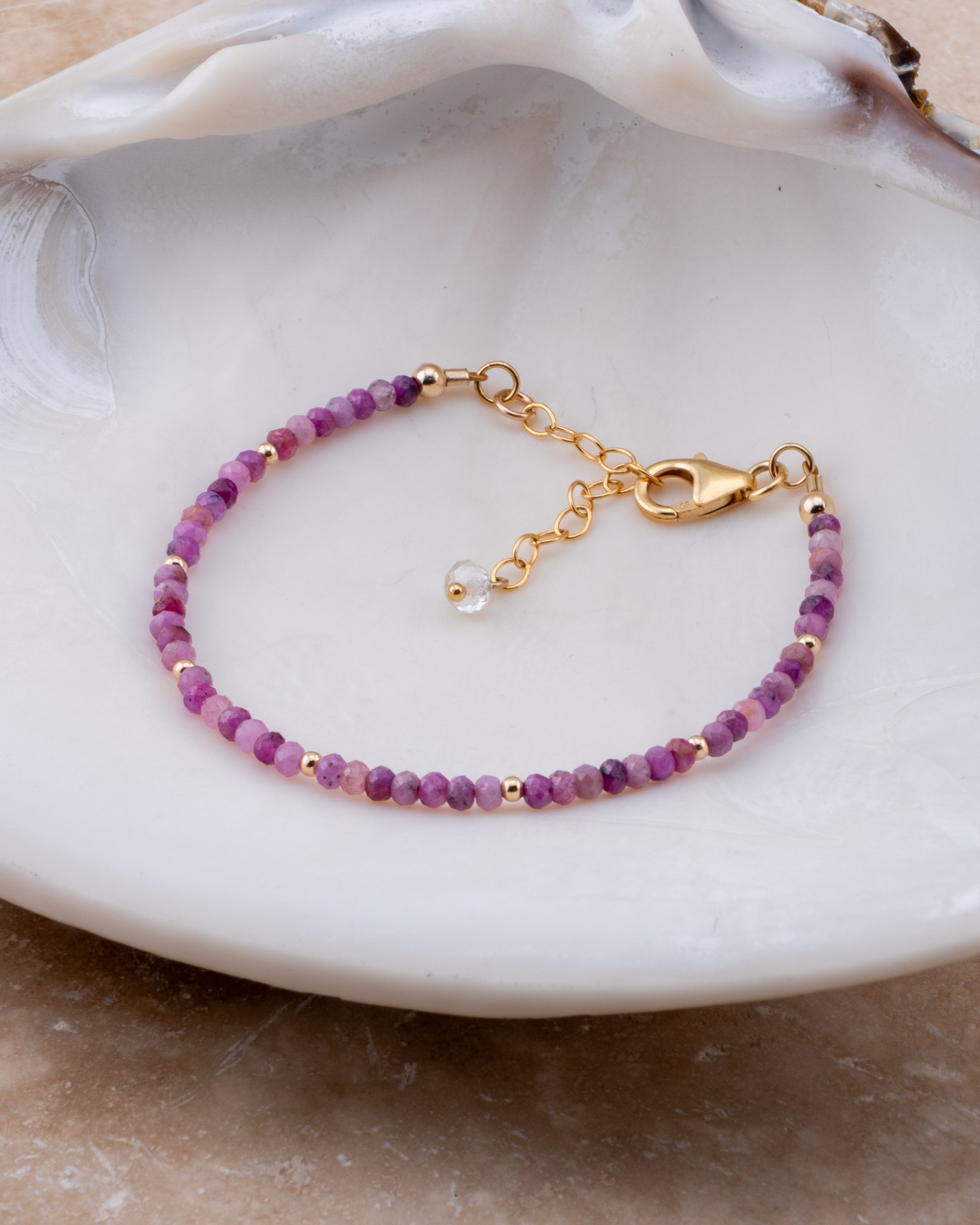 Desert Bloom Pink Ruby Bracelet