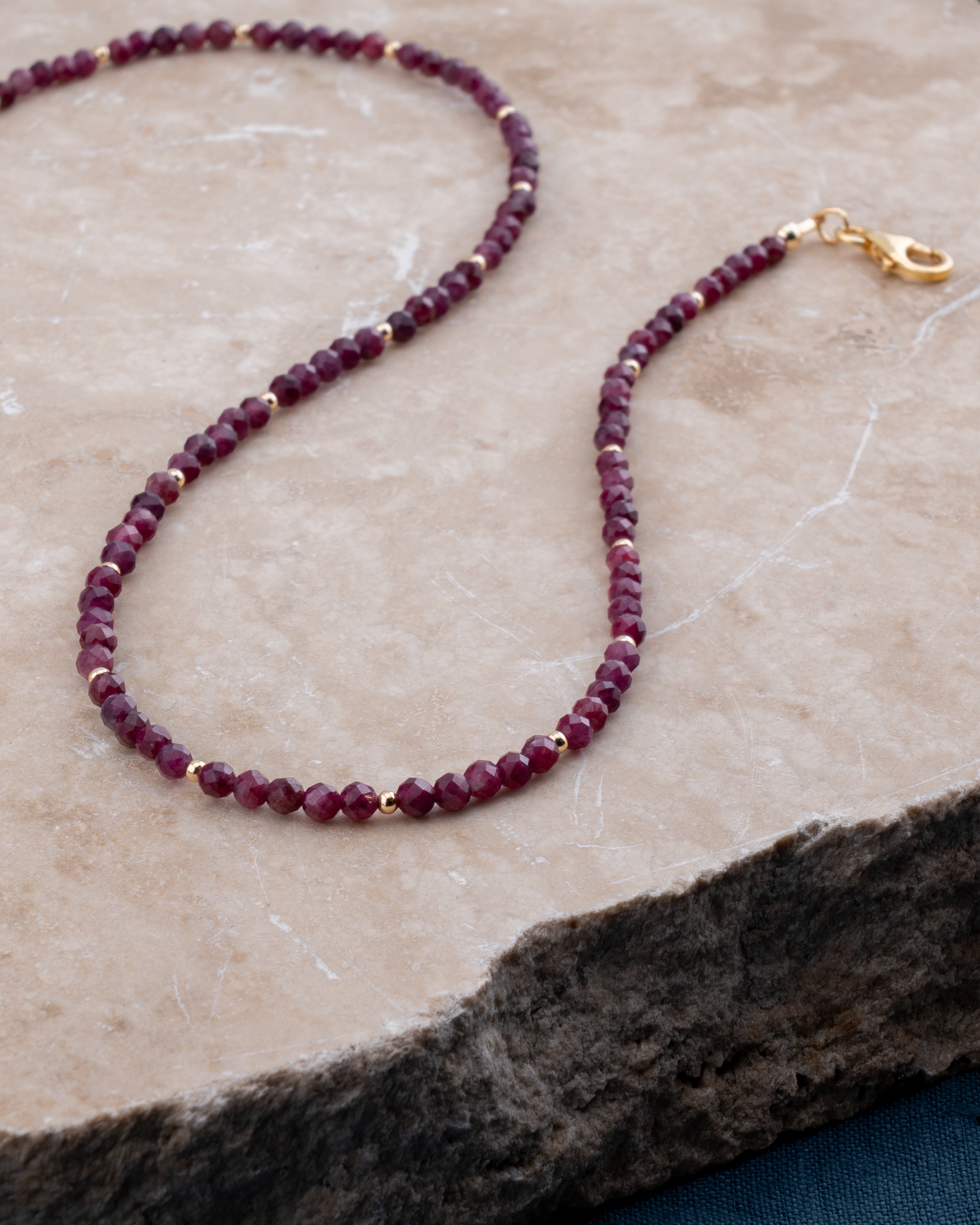 Velvet Twilight Rubellite Tourmaline Necklace