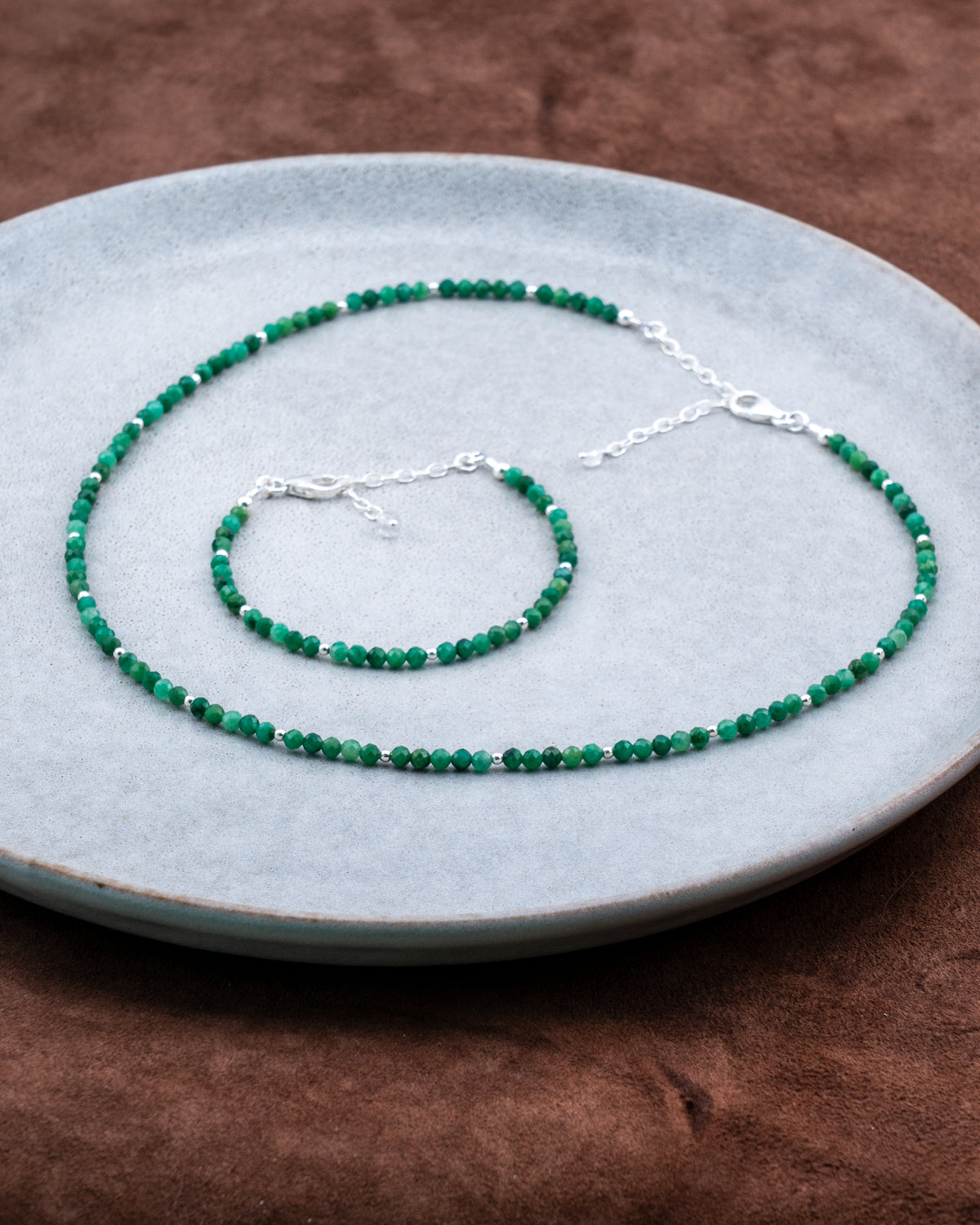 Fern Grove African Jade Necklace