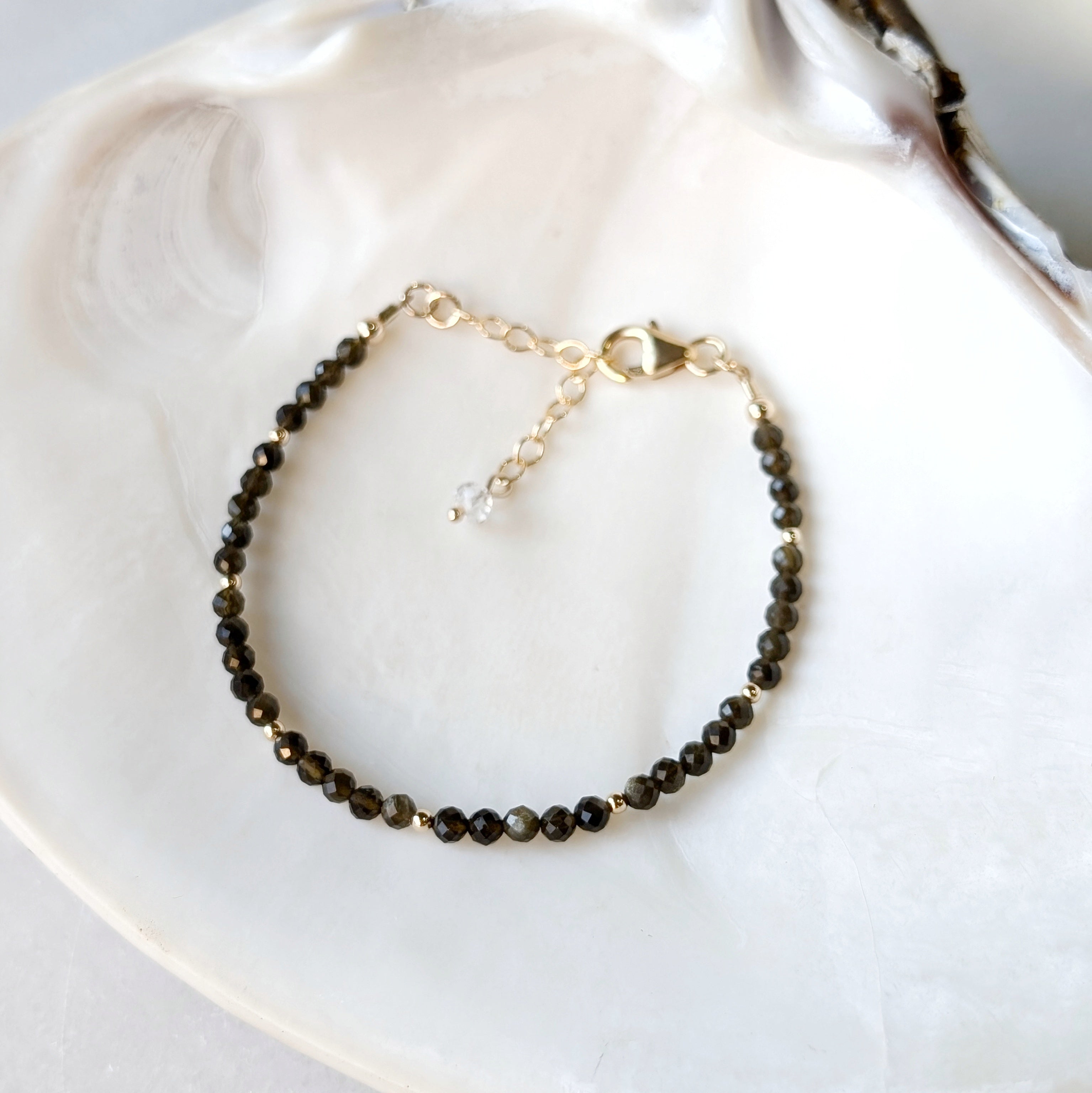 Golden Obsidian Grounding Luxe Bracelet