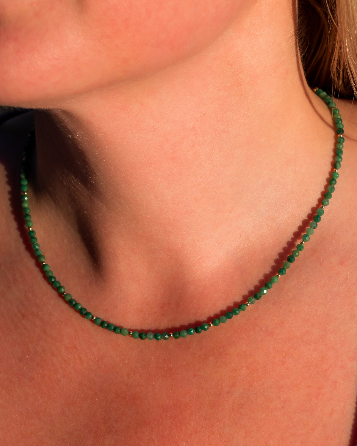 Fern Grove African Jade Necklace