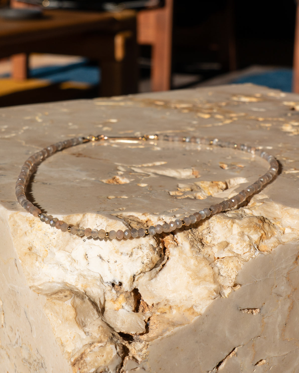 Champagne Frost Moonstone Necklace