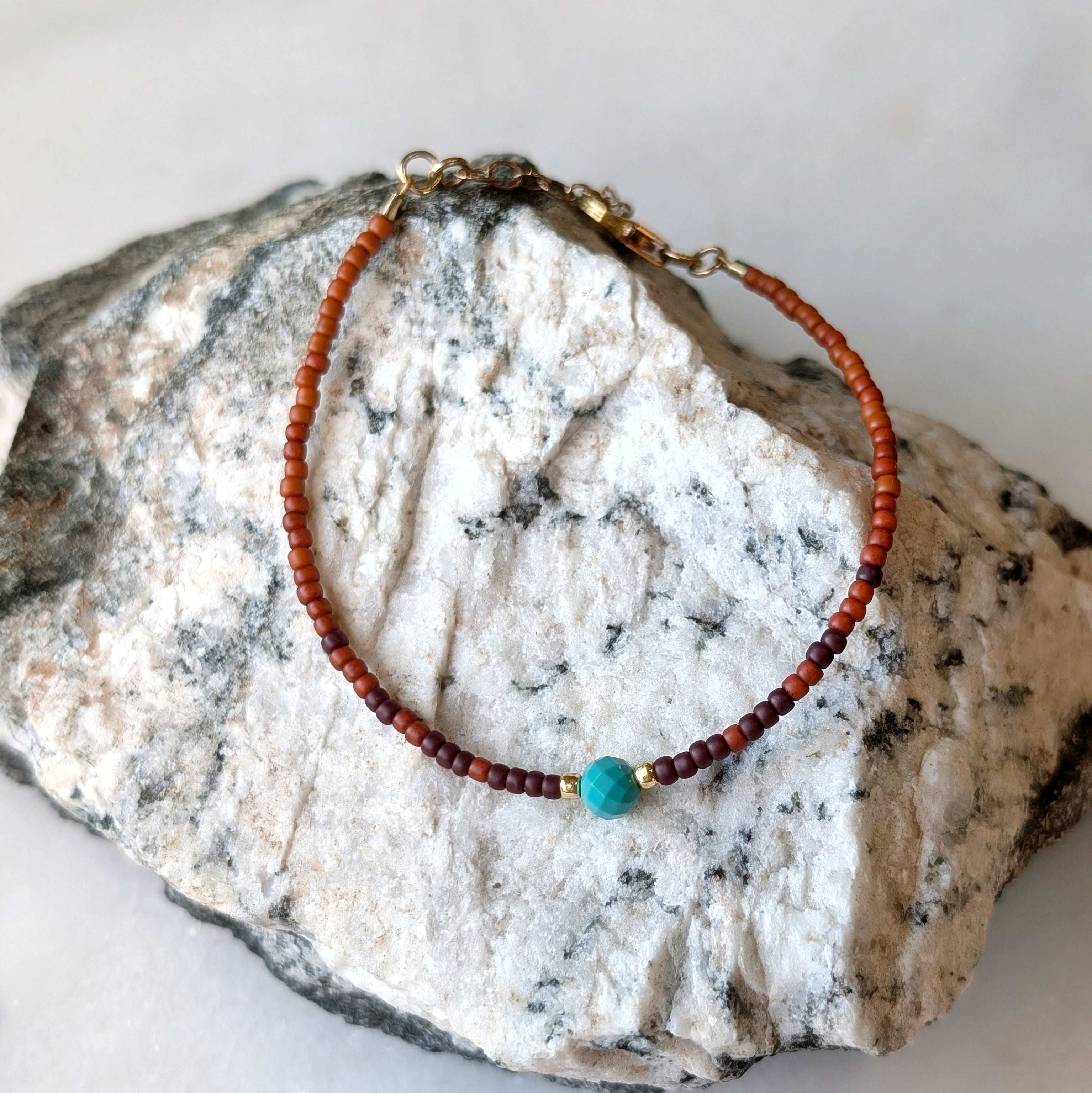 Turquoise Warm Fall Autumn Bracelet
