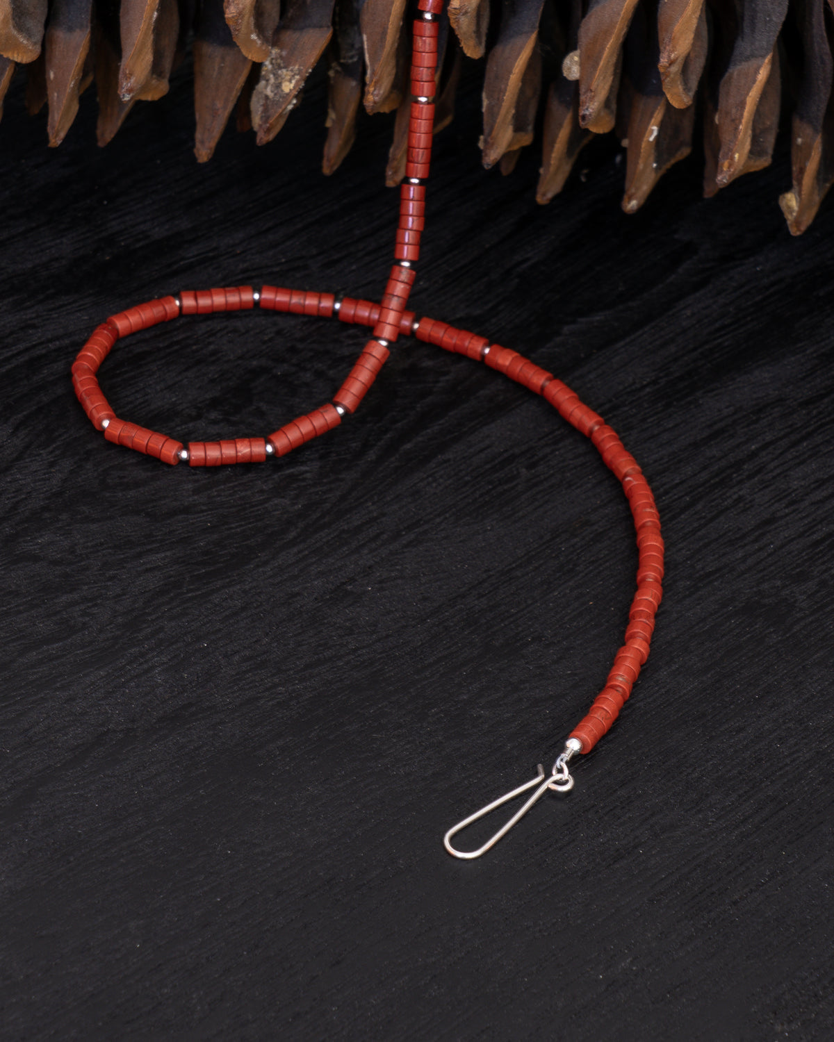 Painted Hills Red Jasper Heishi Necklace