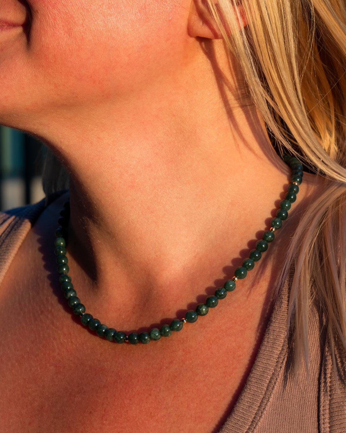 Verde Oscuro Guatemalan Jade Necklace