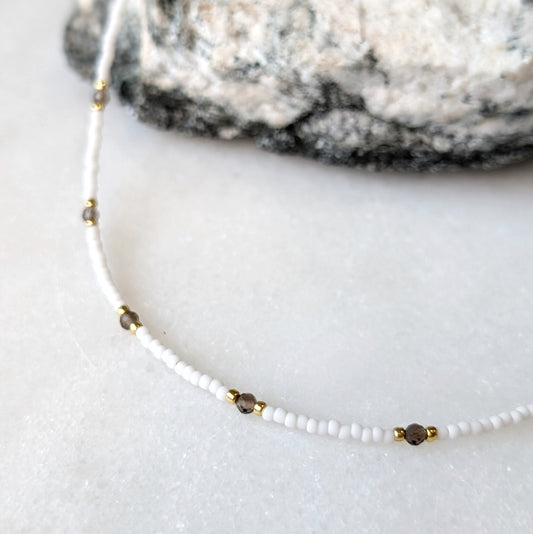 Smoky Quartz Earth Grounding Necklace