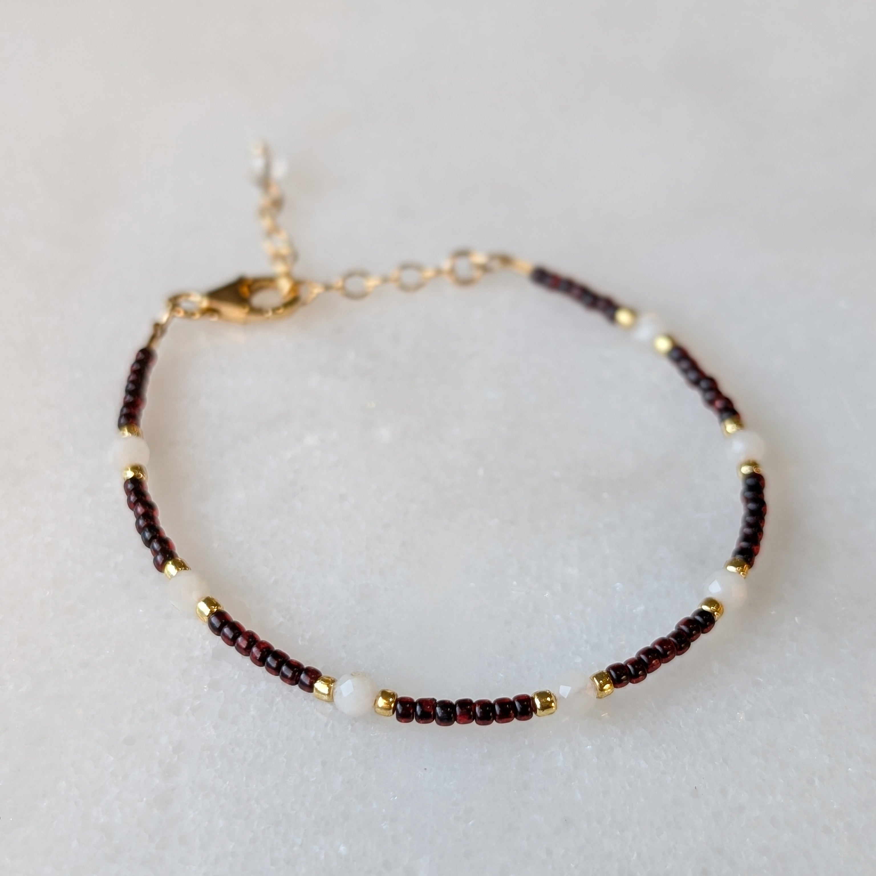 Moonstone Ruby Bracelet