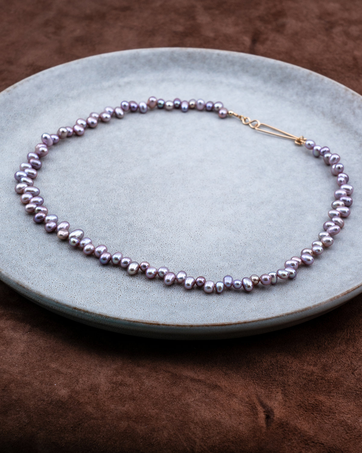 Orchid Noir Freshwater Pearl Necklace