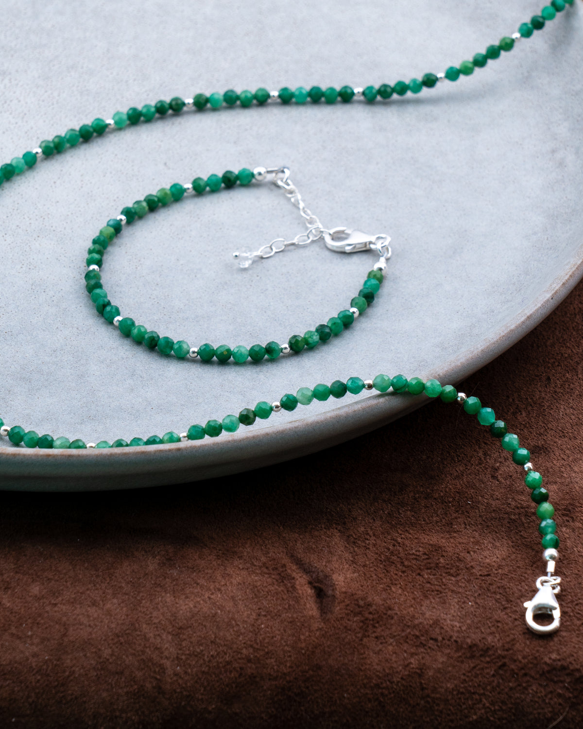 Fern Grove African Jade Bracelet