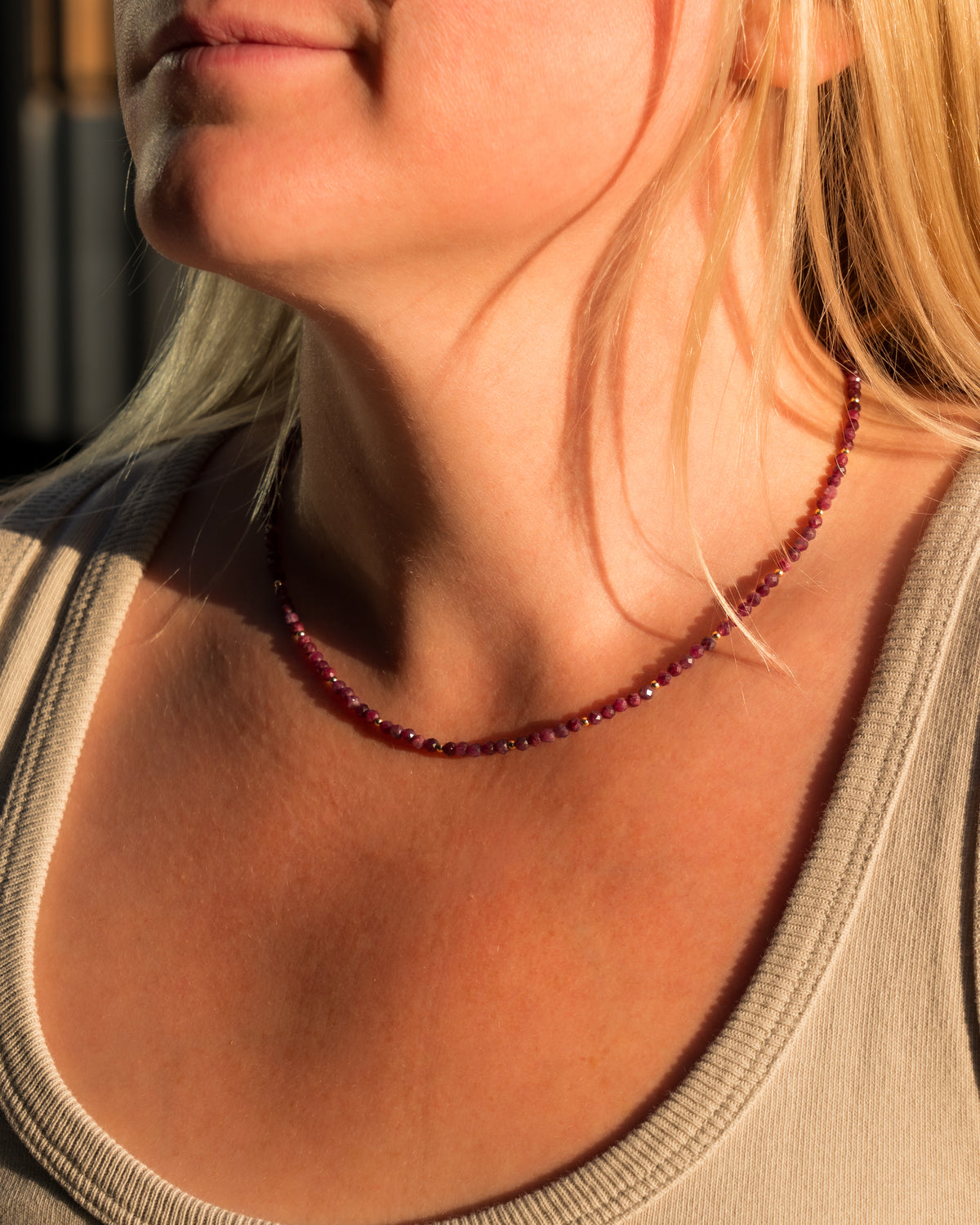 Bordeaux Twilight Rubellite Tourmaline Necklace