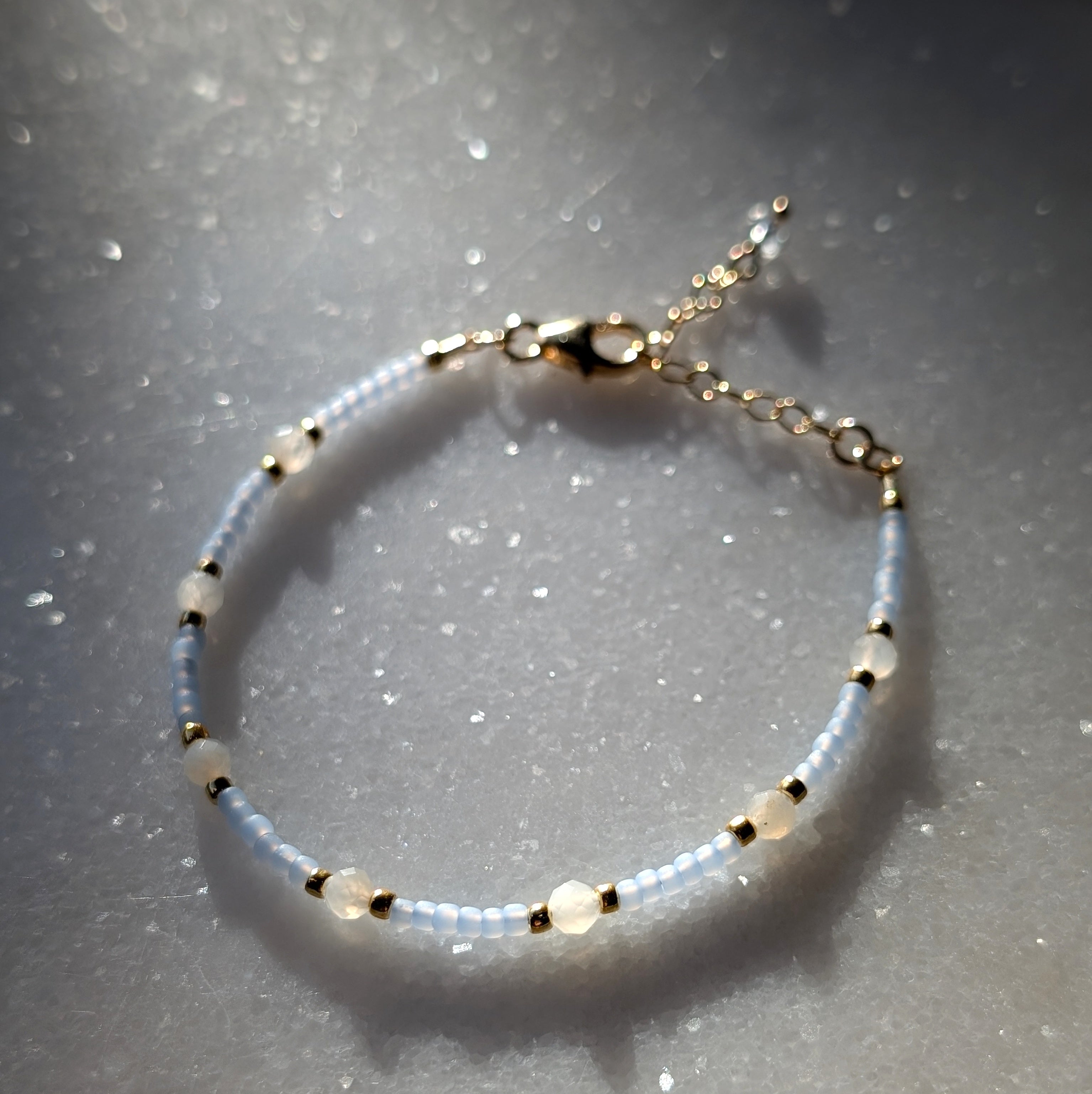 Moonstone Saltwater Surf Bracelet