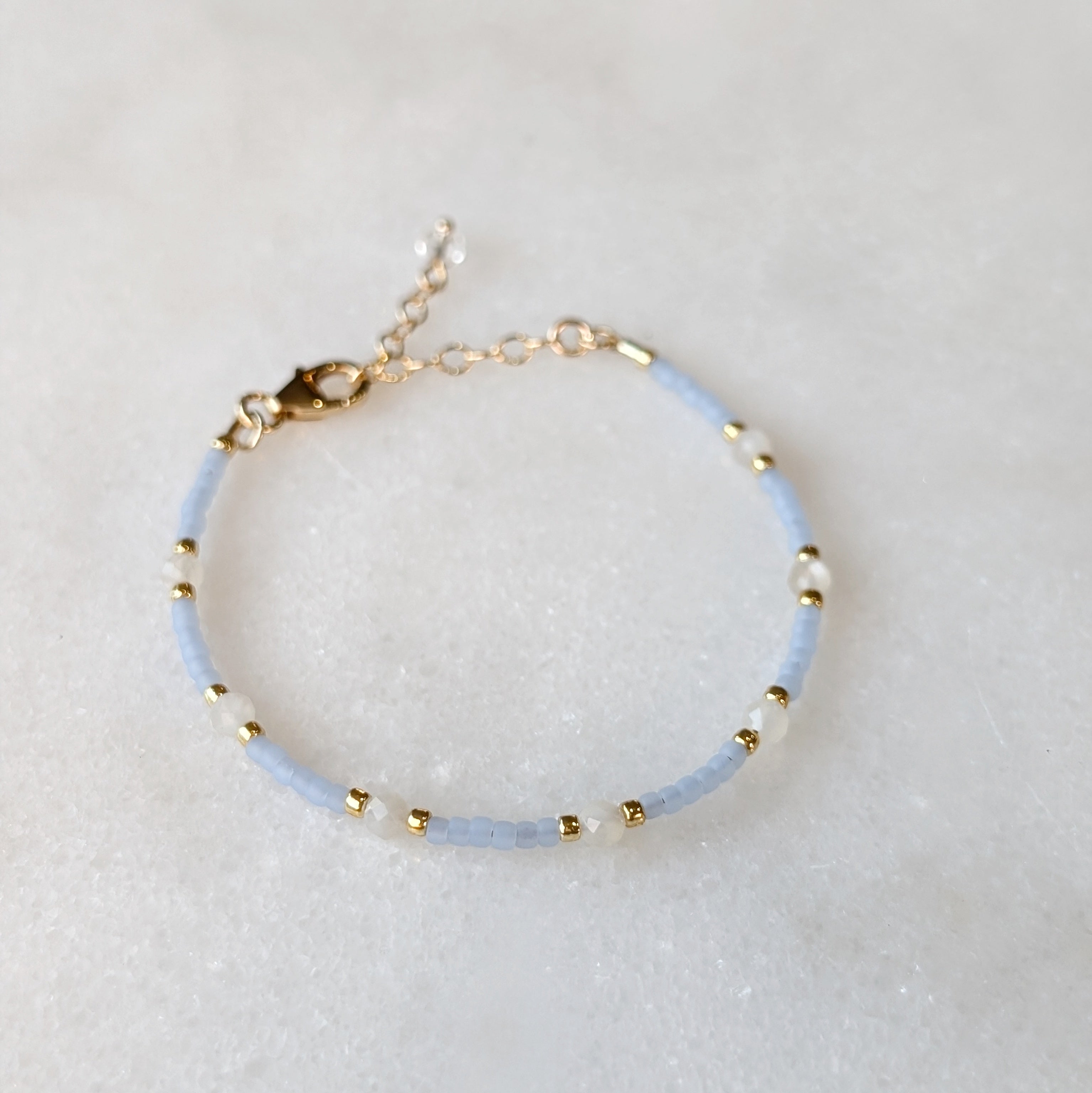 Moonstone Saltwater Surf Bracelet