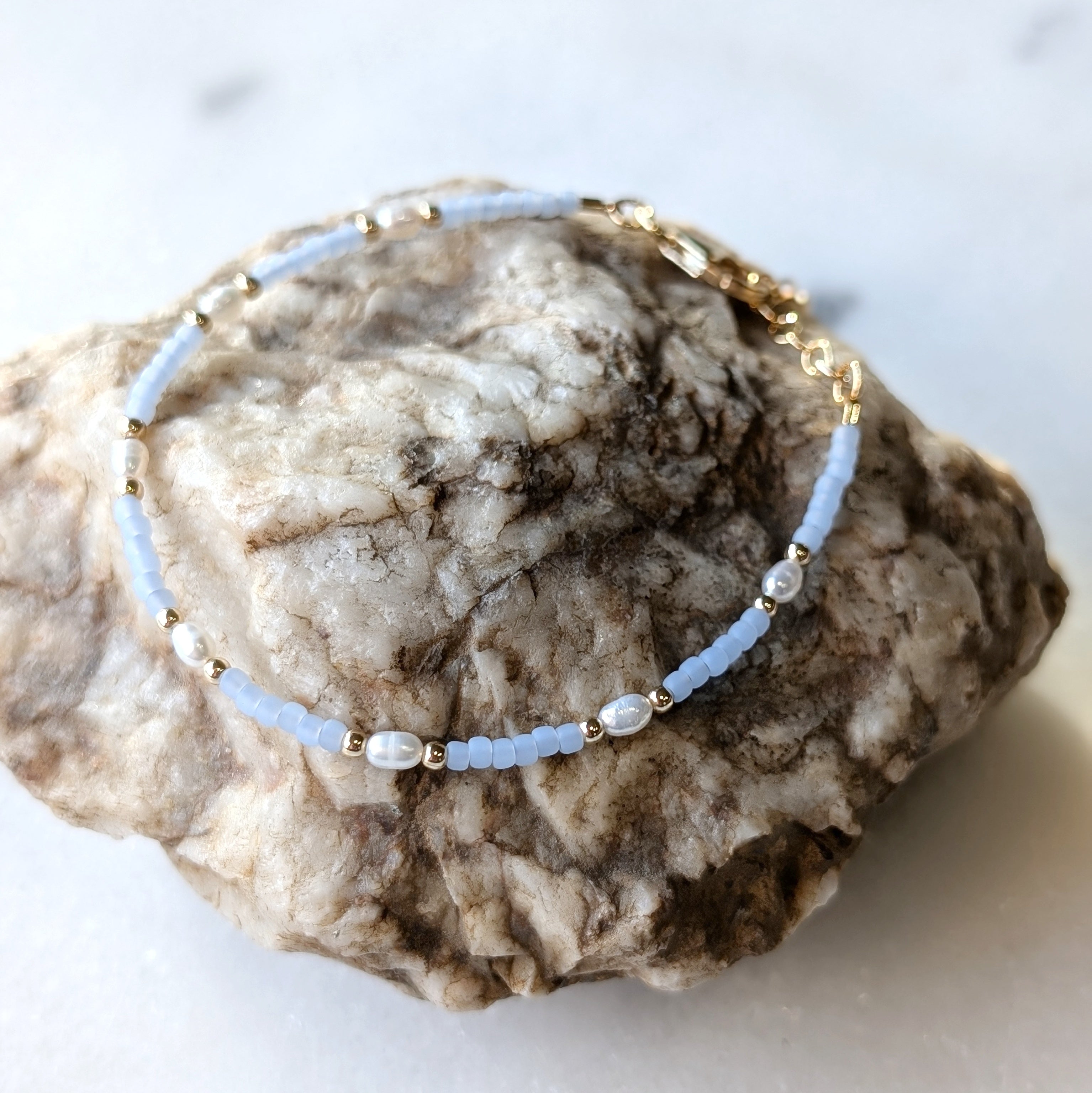 Freshwater Pearl Saltwater Surf Bracelet