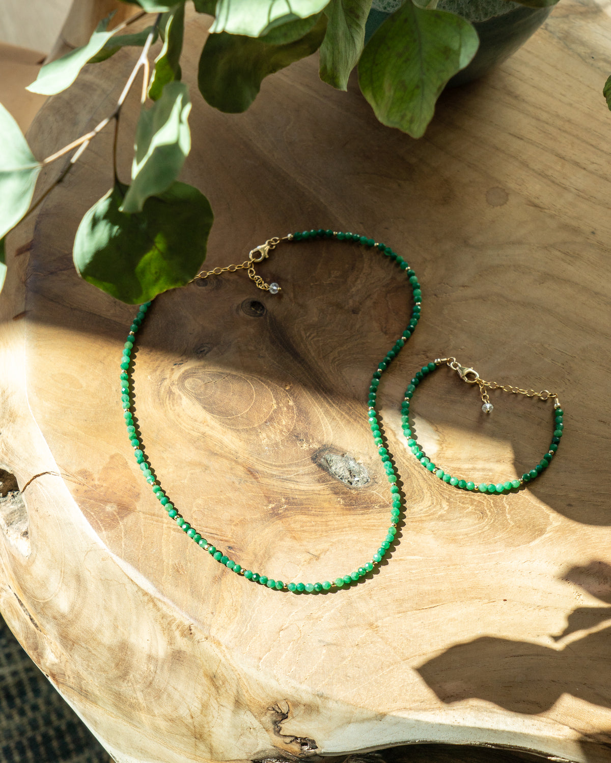 Fern Grove African Jade Necklace