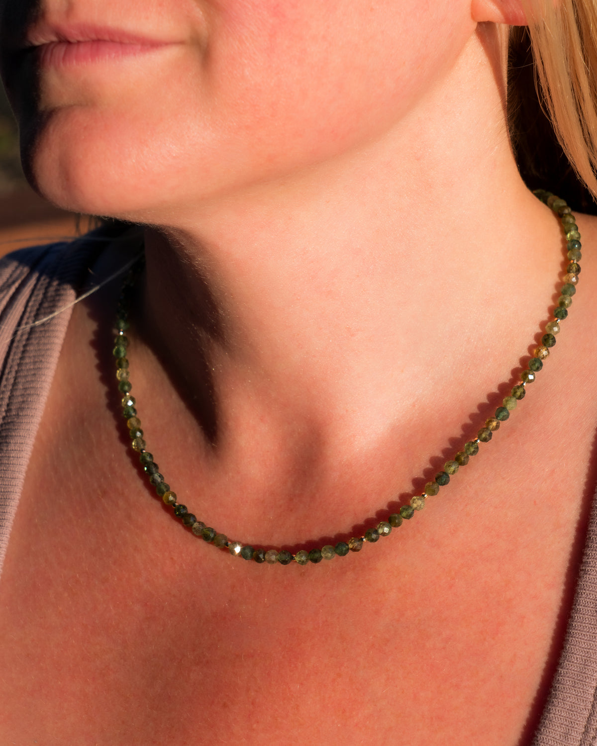 Verdelite Lumière Green Tourmaline Necklace