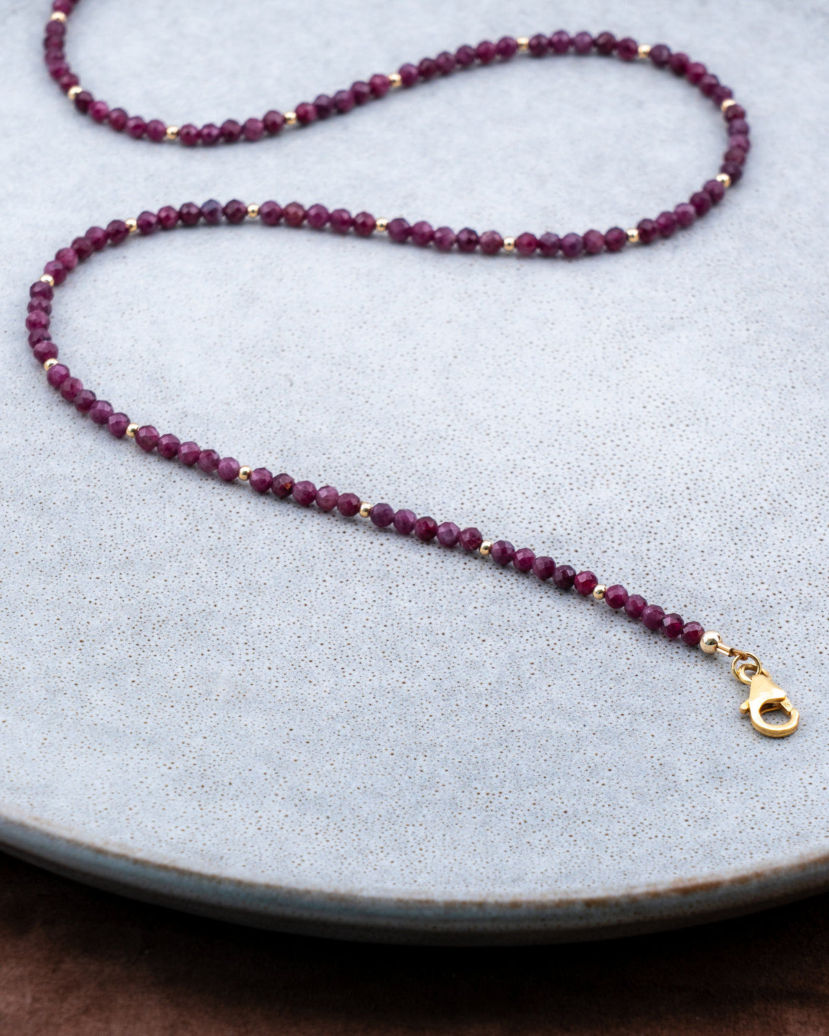 Bordeaux Twilight Rubellite Tourmaline Necklace