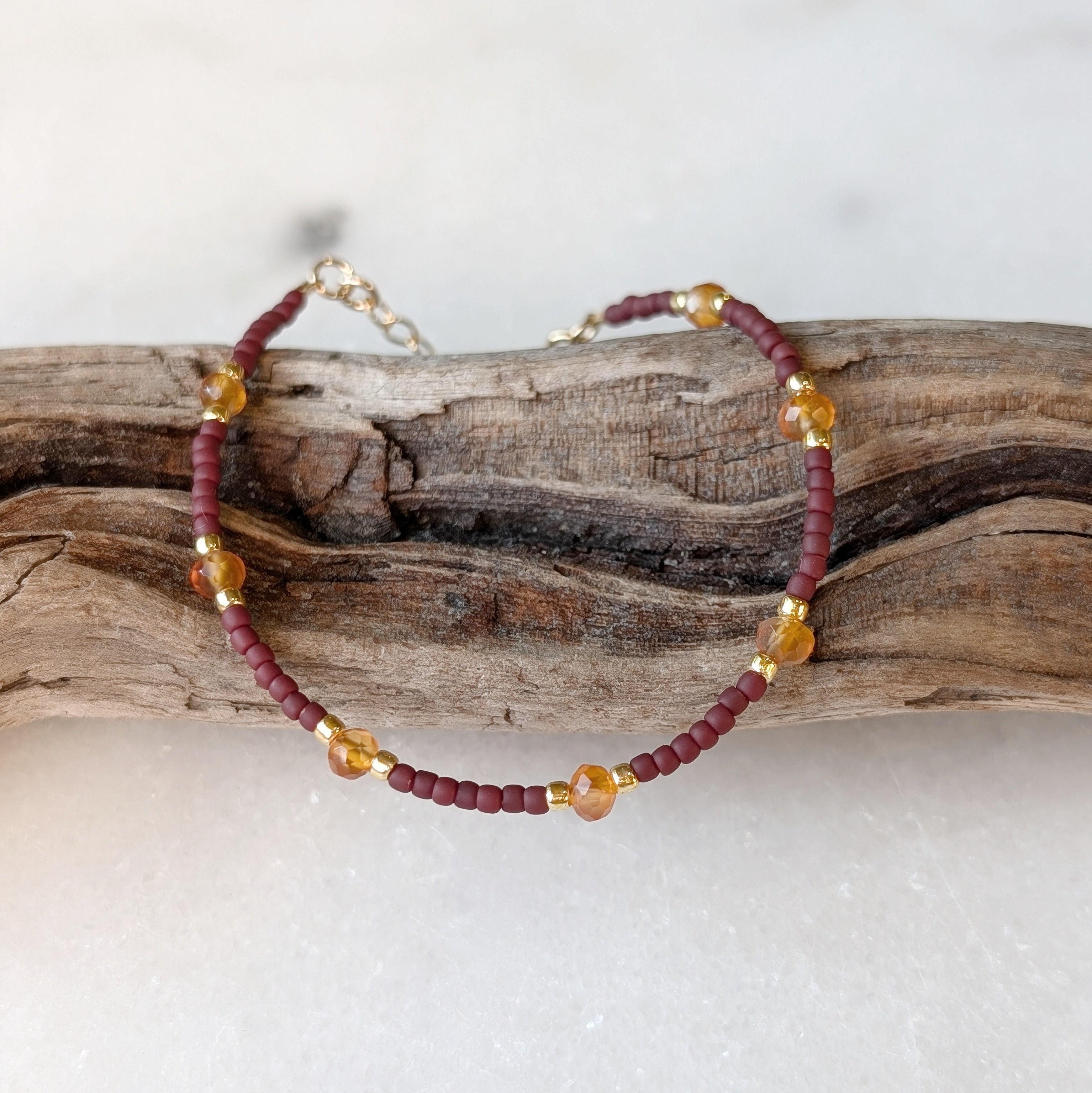 Carnelian Autumn Courage Bracelet