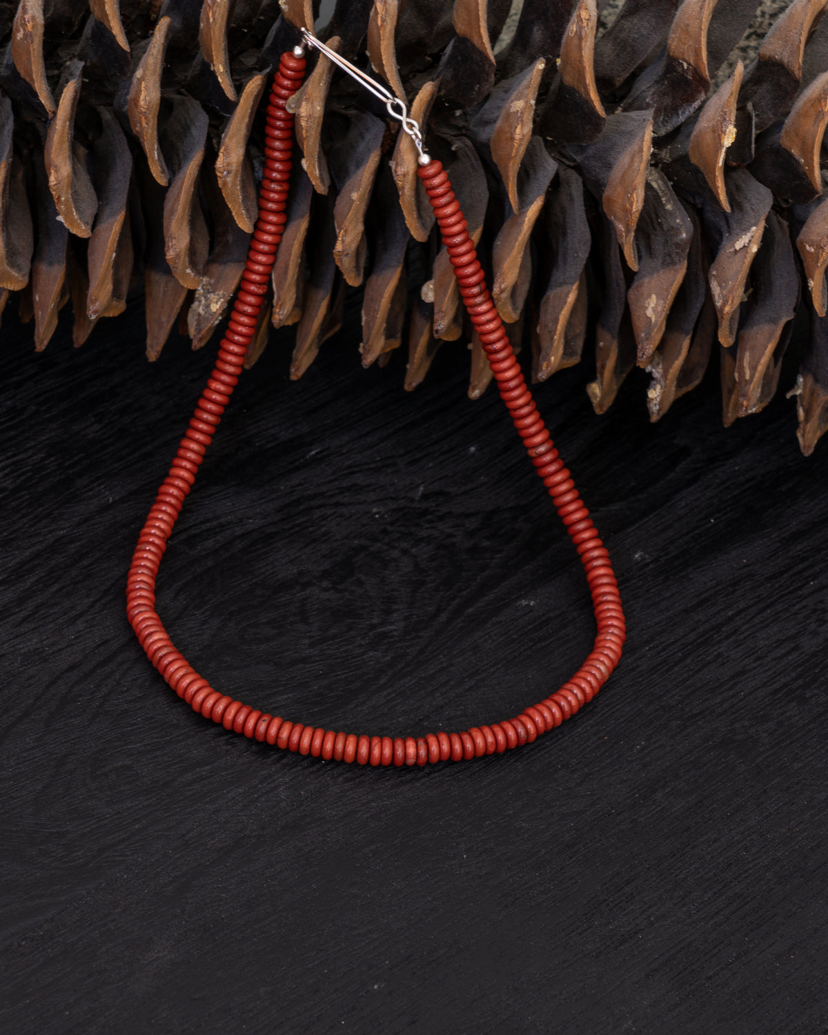 Canyon Clay Jasper Rondelle Necklace